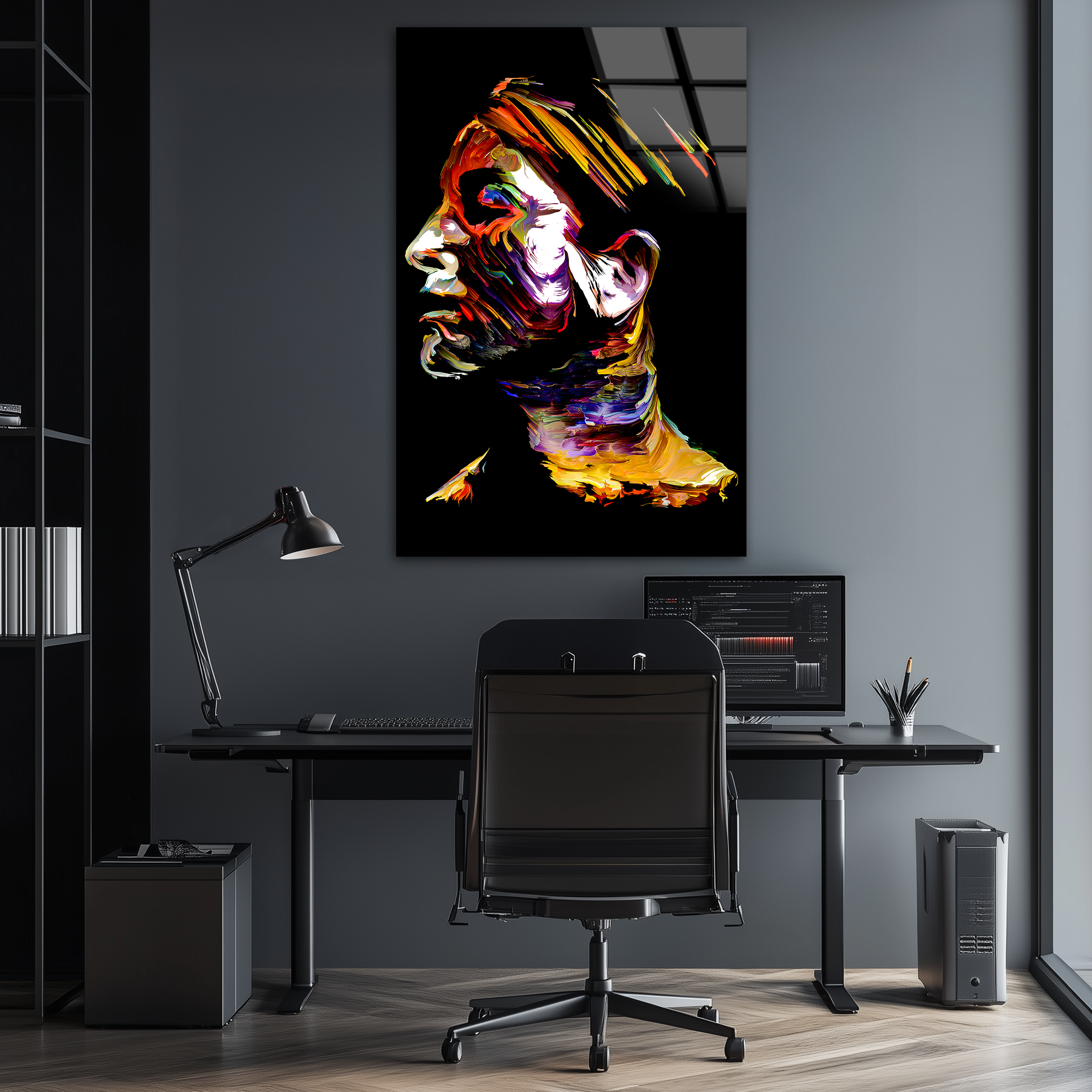 Inner Paint Portrait | Premium HD Metal Wall Art