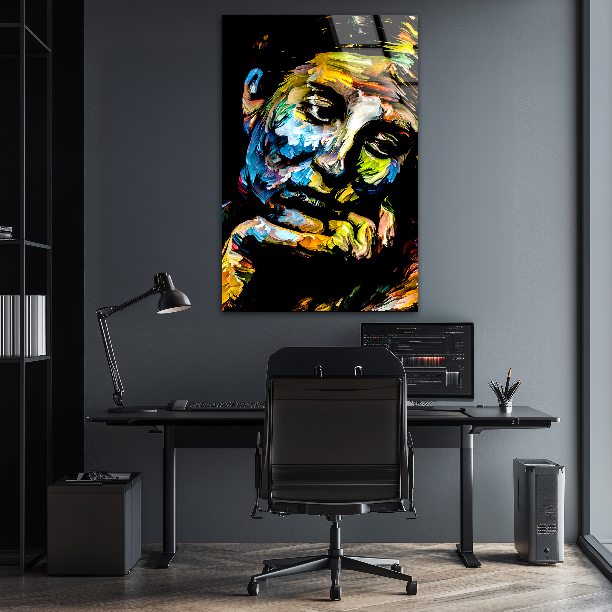 Spectral Woman Portrait | Premium HD Metal Wall Art