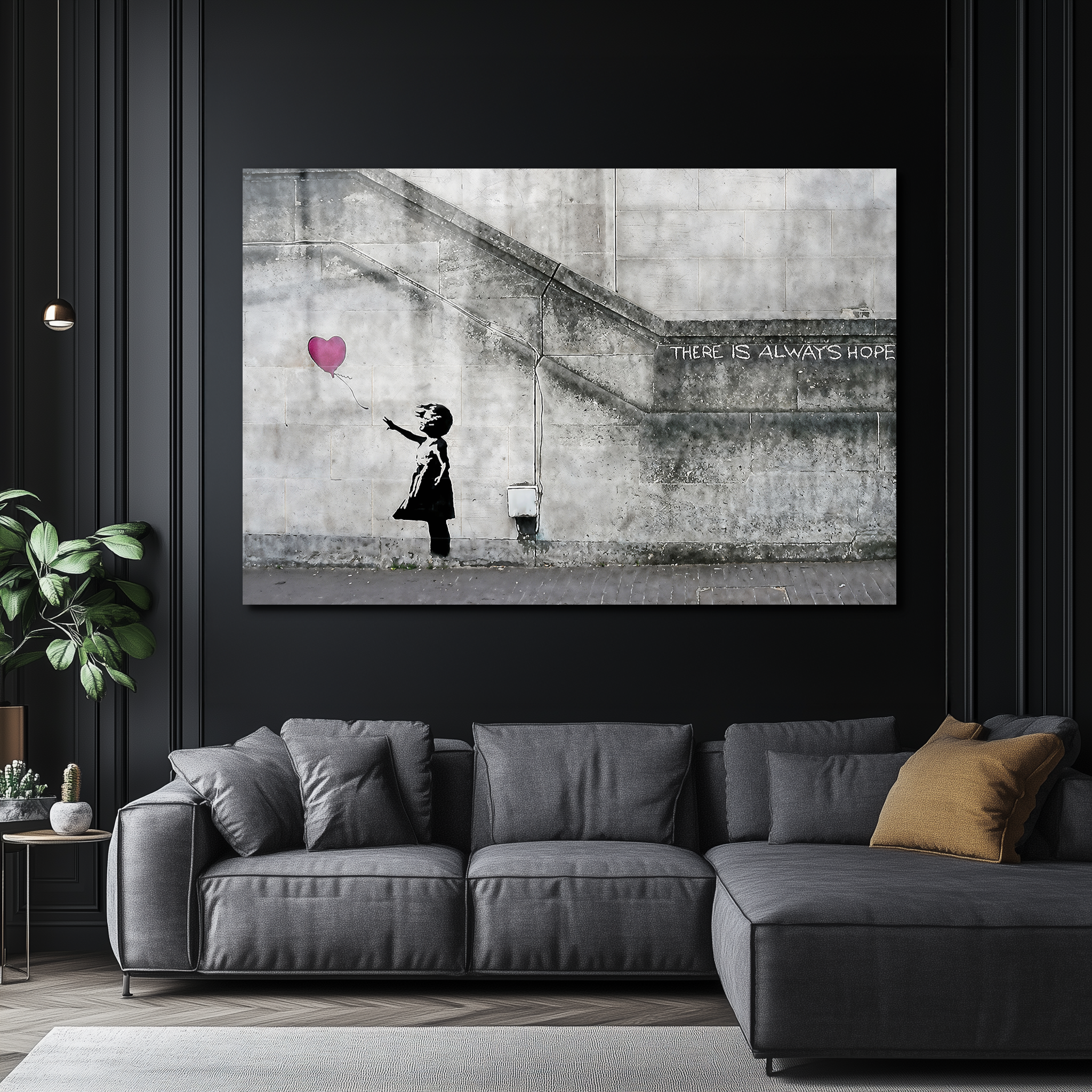 Banksy "There Is Always Hope" | Premium HD Metal Wall Art - DezignArt