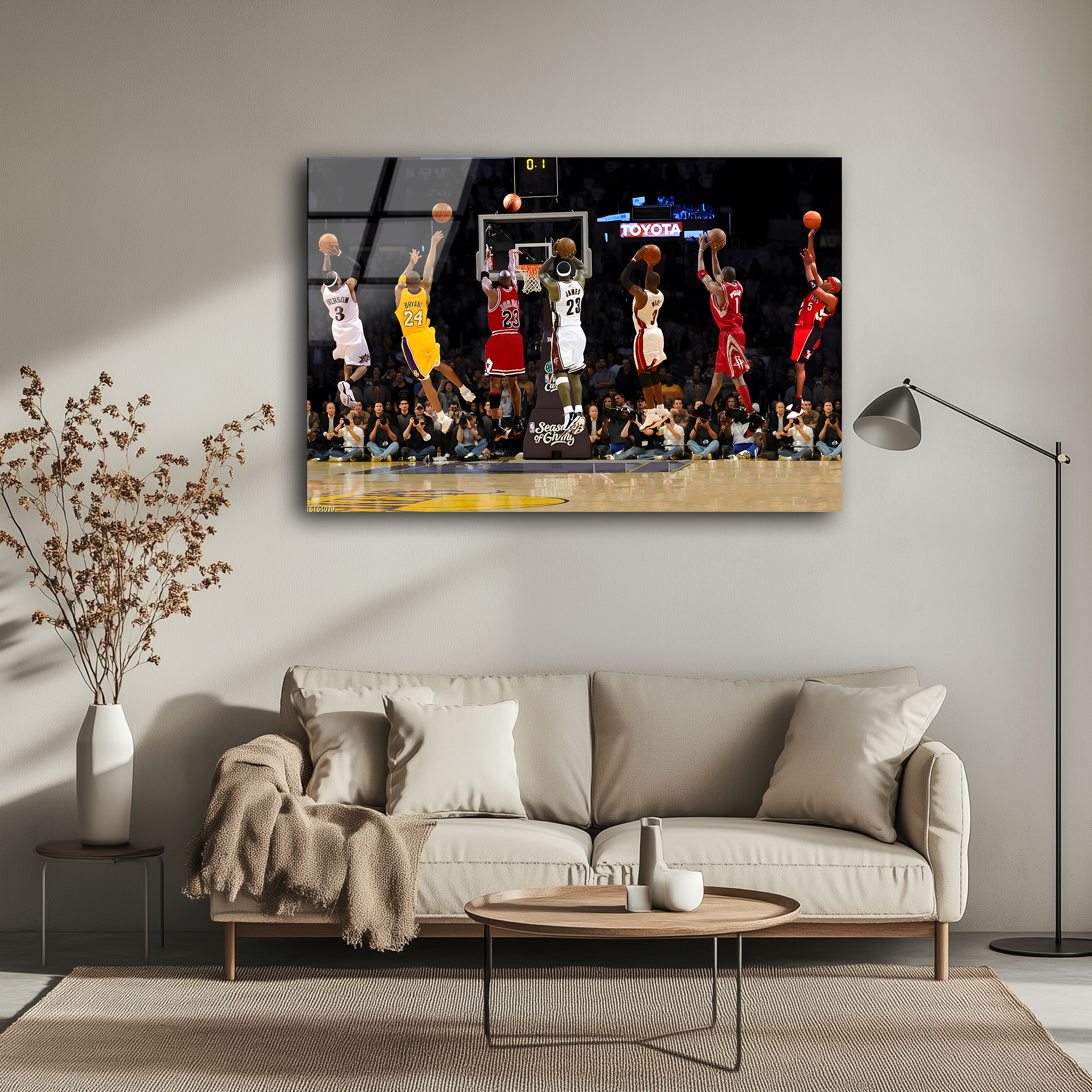 Legends of the Jump Shot | Premium HD Metal Wall Art