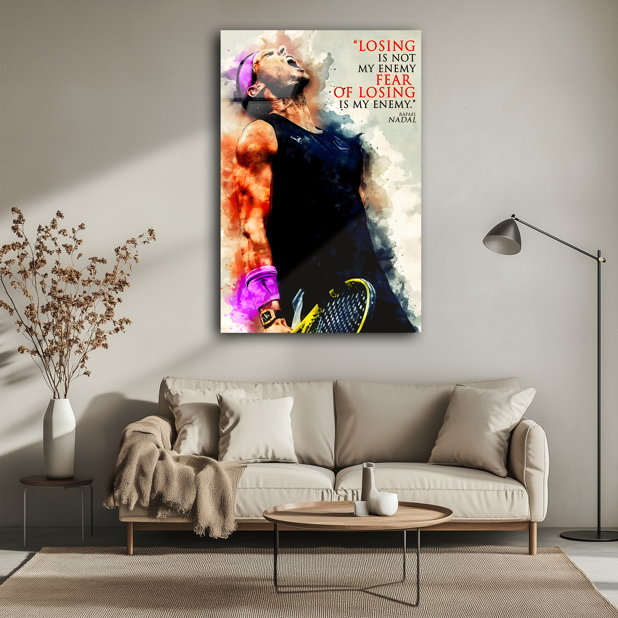 Rafael Nadal: The Clay King | Premium HD Metal Wall Art