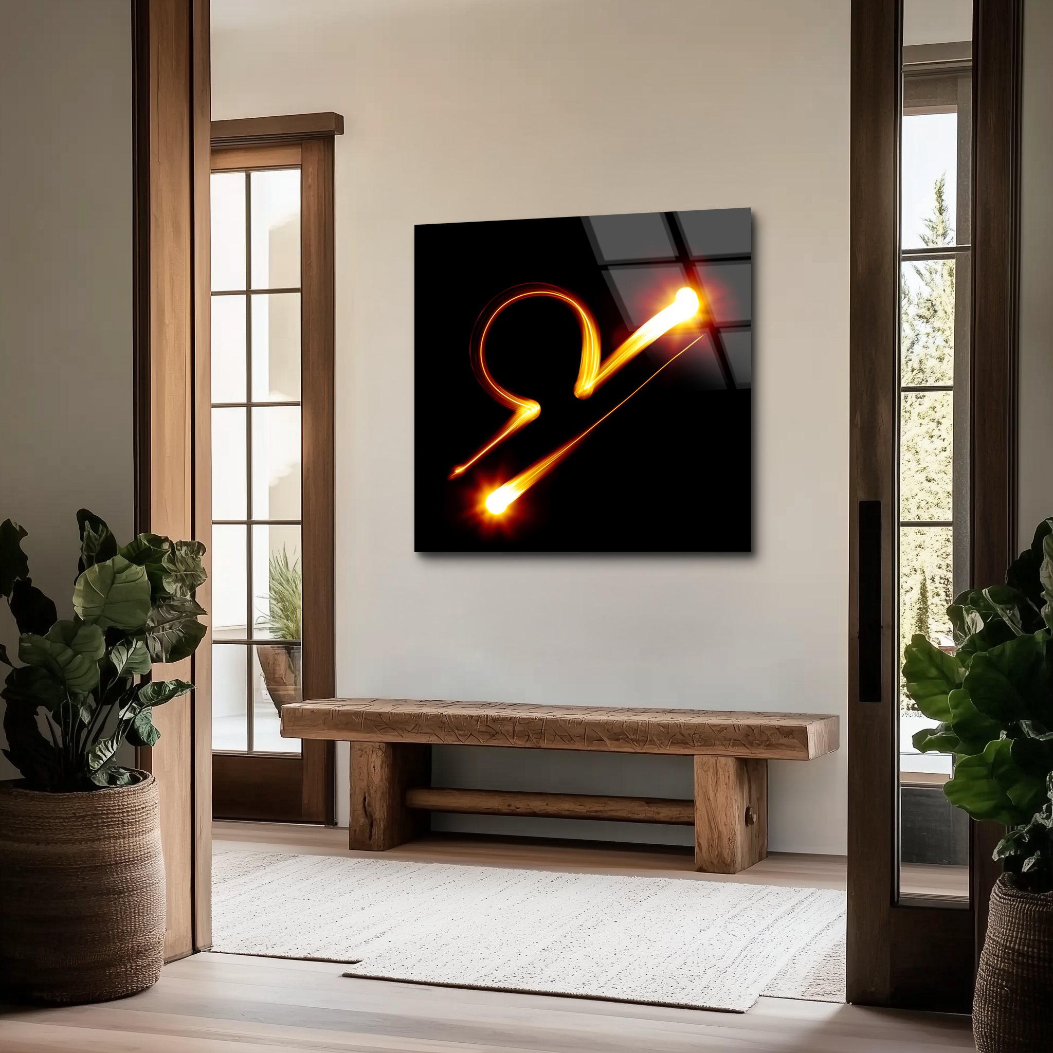 Libra Zodiac Symbol | Premium HD Metal Wall Art