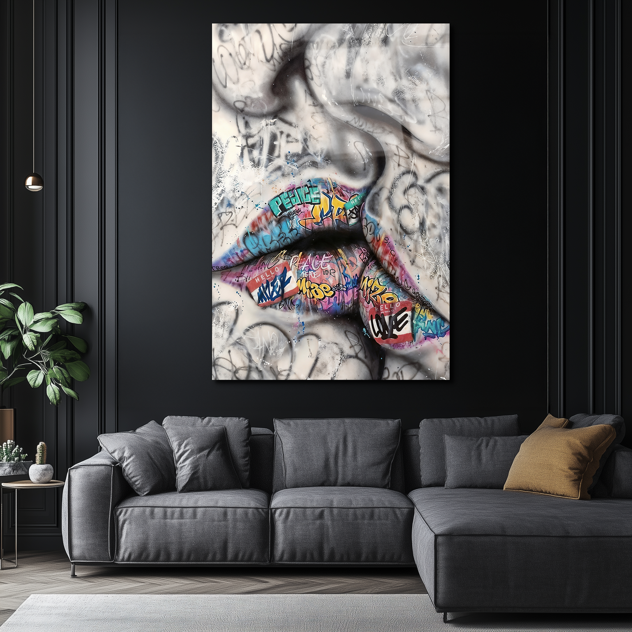 Banksy "Couple" | Premium HD Metal Wall Art