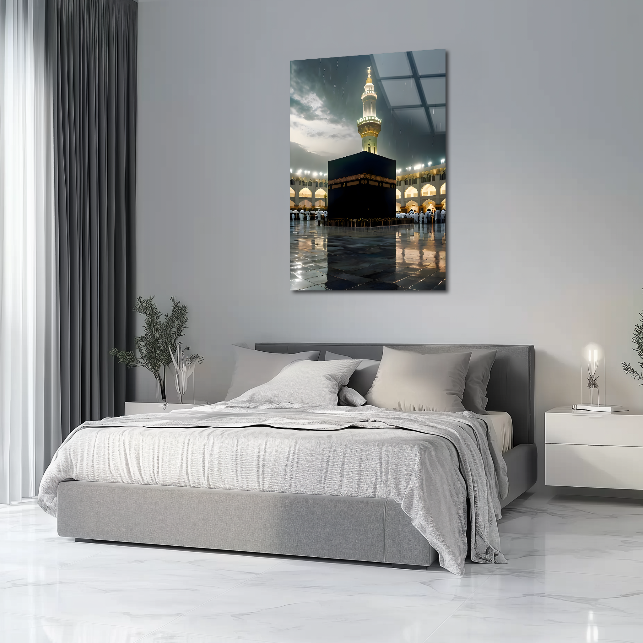 A Wonderful View of the Kaaba in Mecca | Premium HD Metal Wall Art