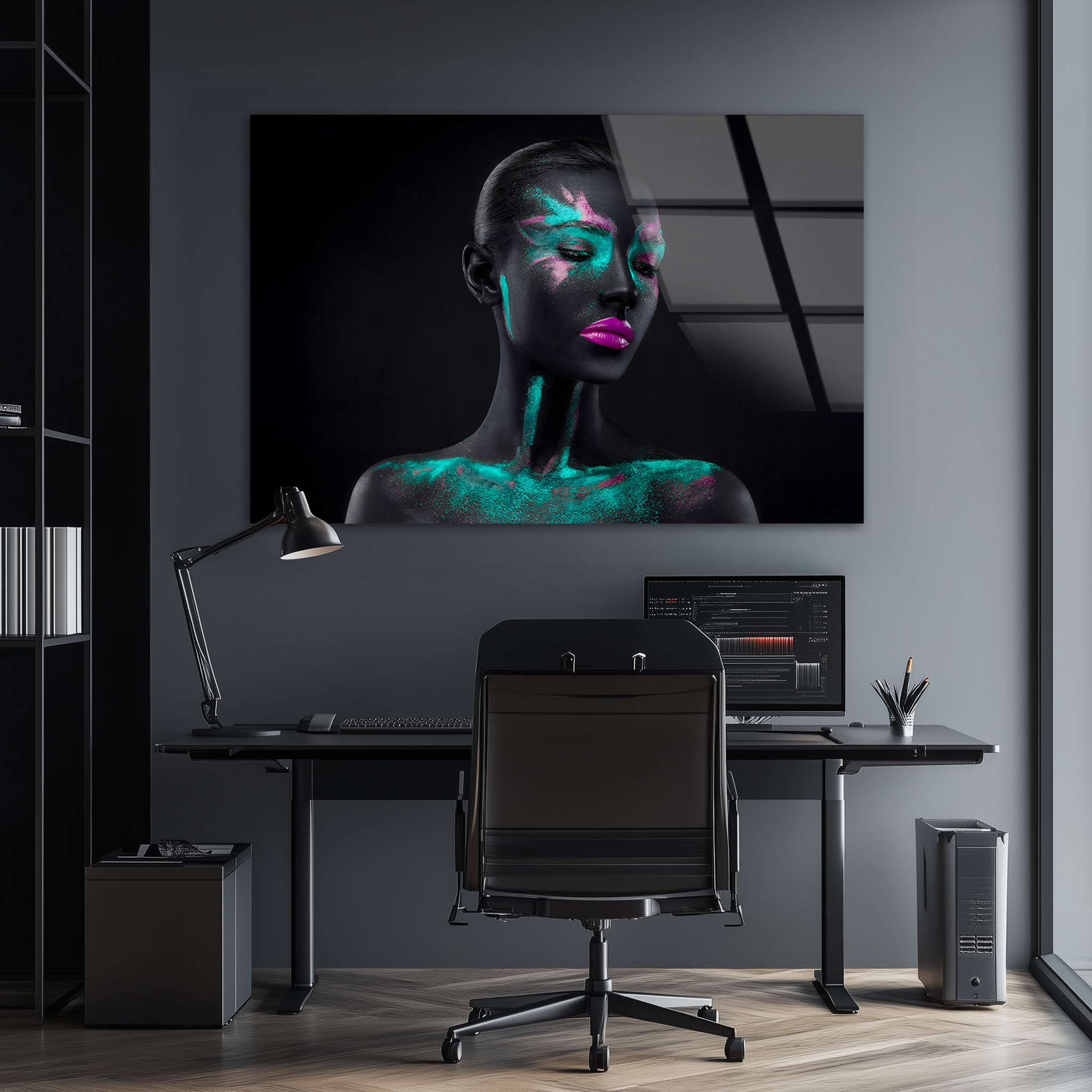 Bold Beauty Portrait | Premium HD Metal Wall Art