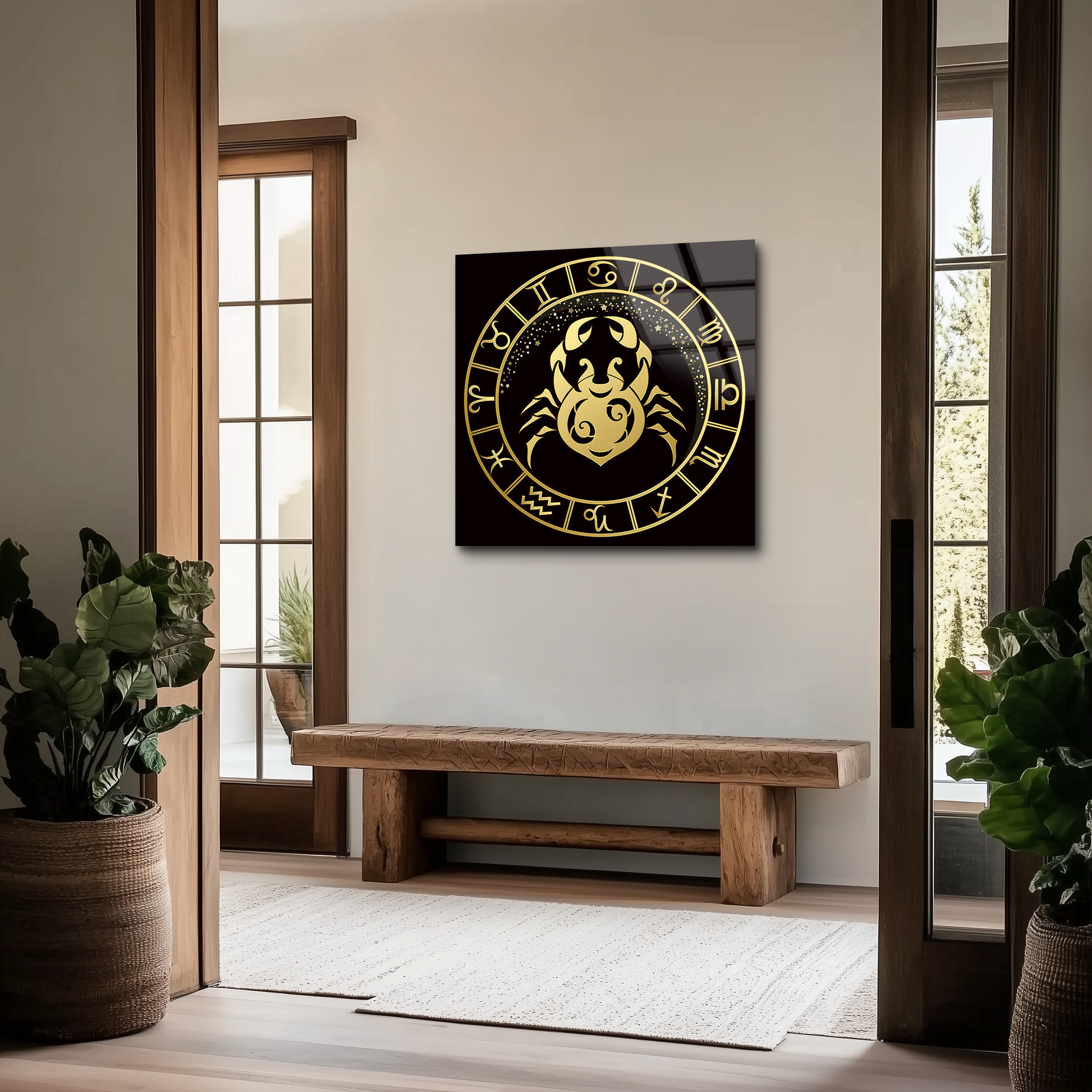 Cancer Black & Gold | Premium HD Metal Wall Art