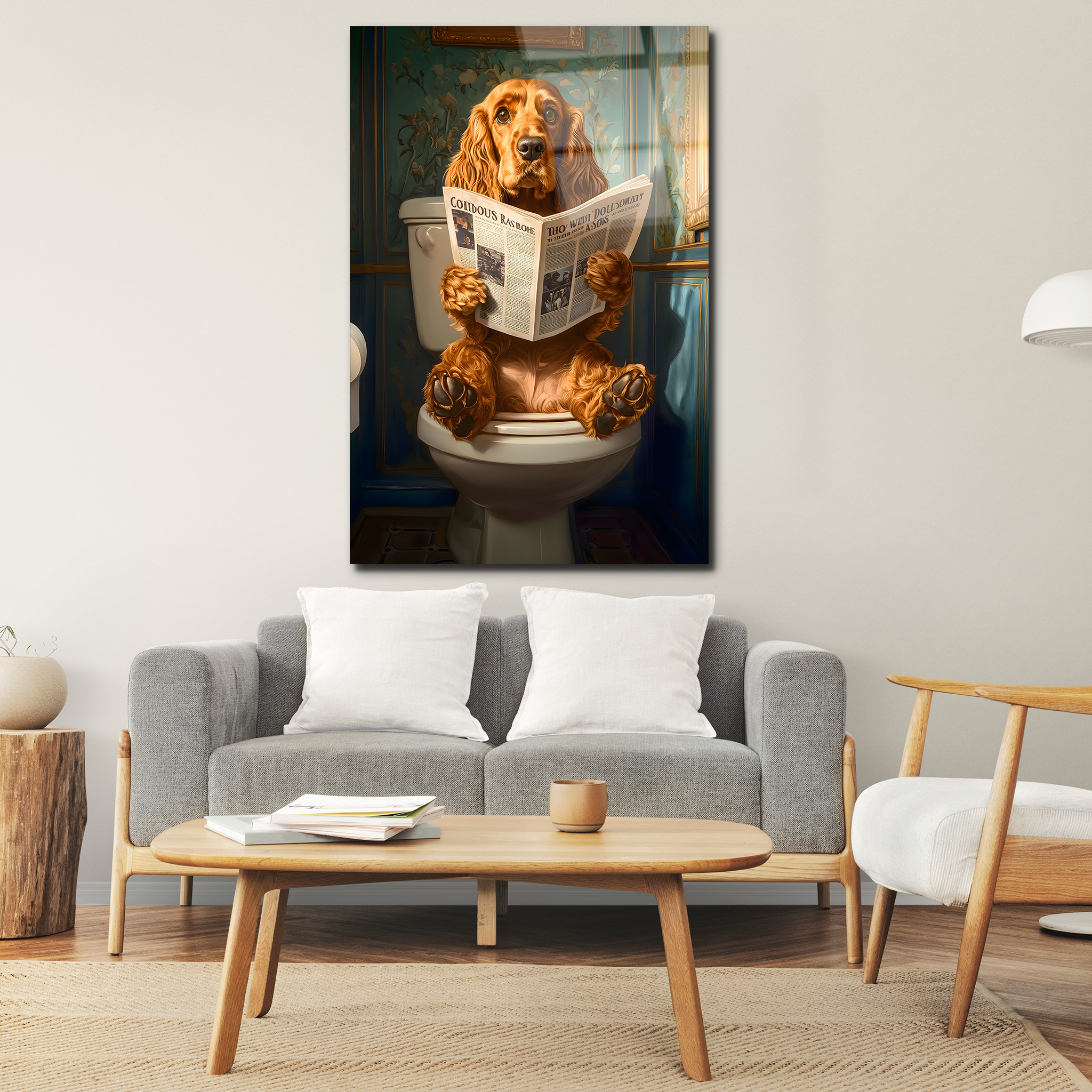Adorable Cocker Spaniel | Premium HD Metal Wall Art