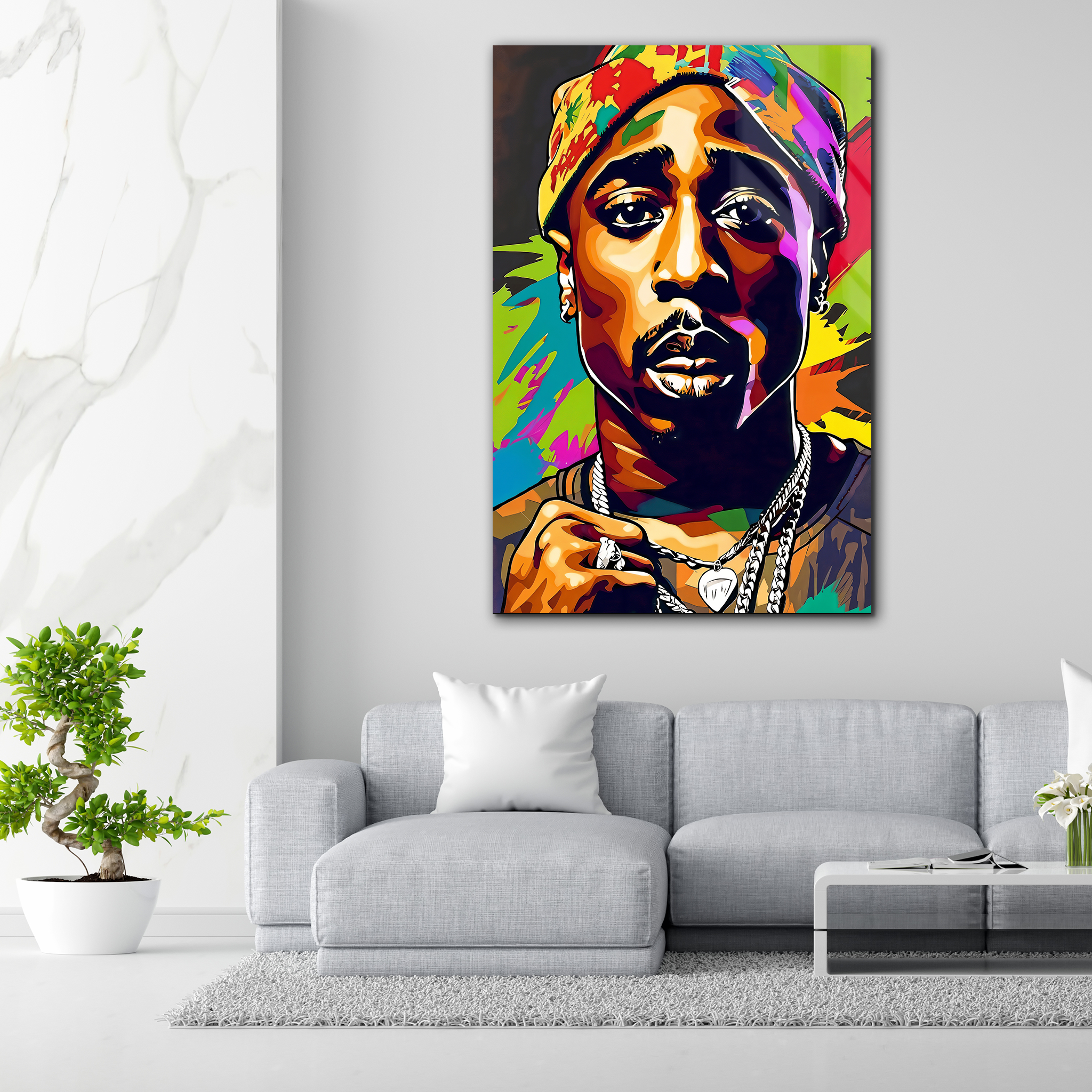 Tupac The Legacy of a Legend | Premium HD Metal Wall Art