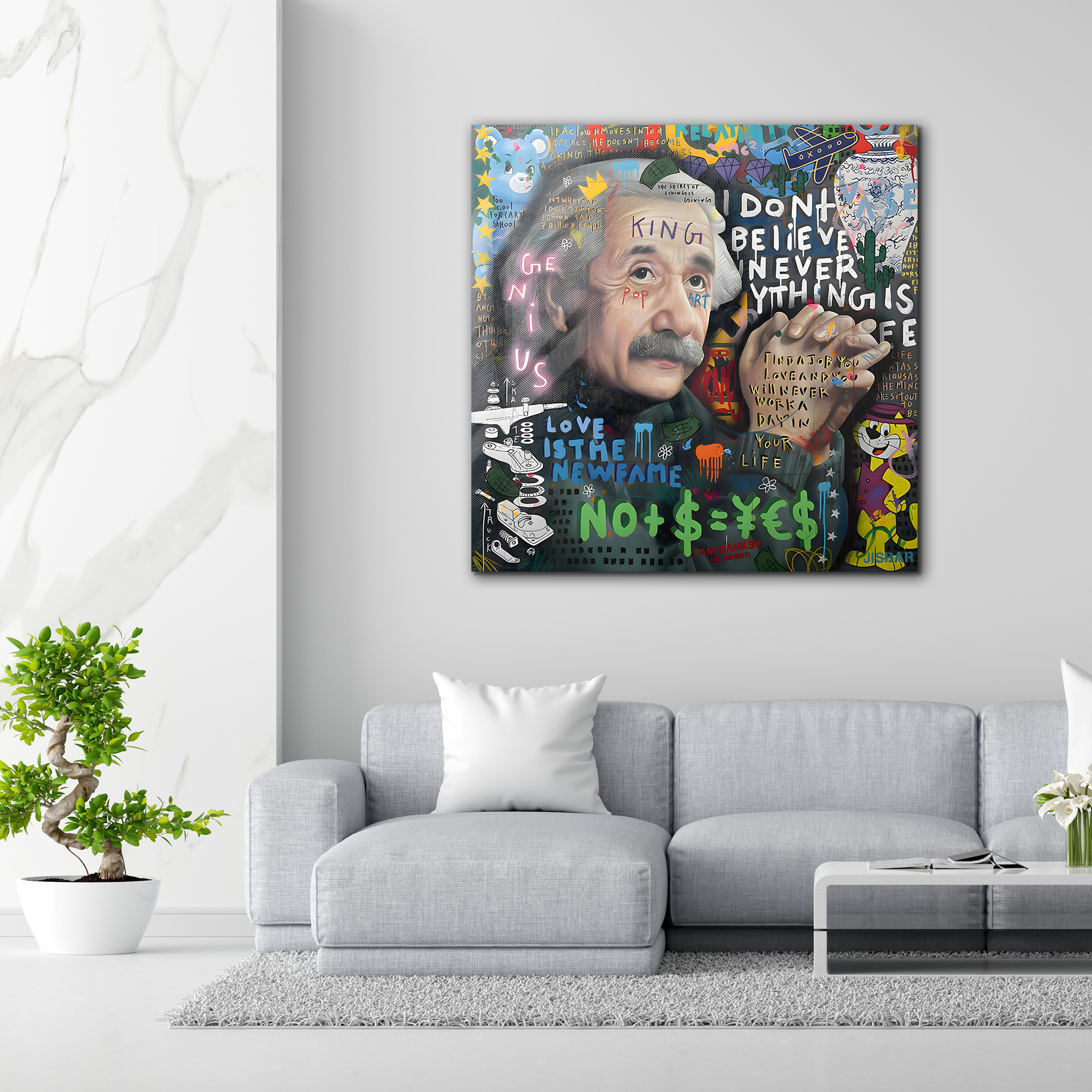 Albert Einstein | Premium HD Metal Wall Art
