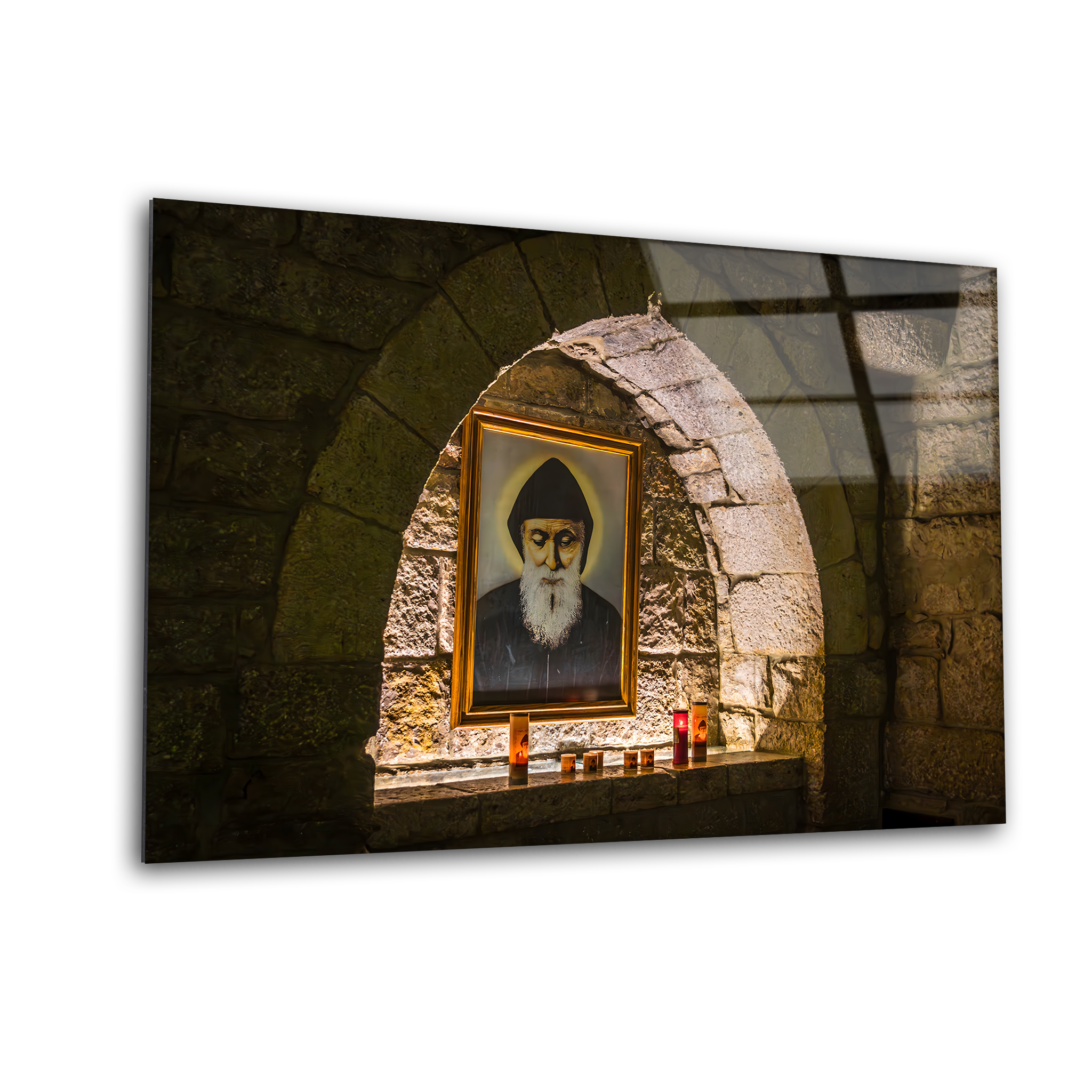 Saint Charbel Annaya | Premium HD Metal Wall Art