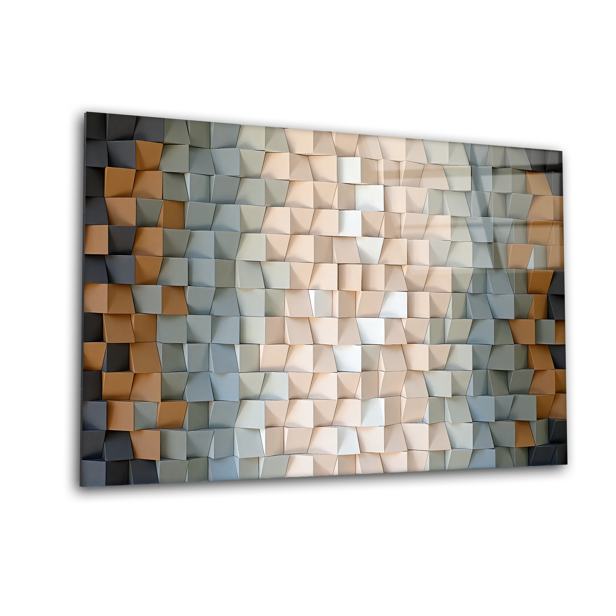 Textured Illusion | Premium HD Metal Wall Art