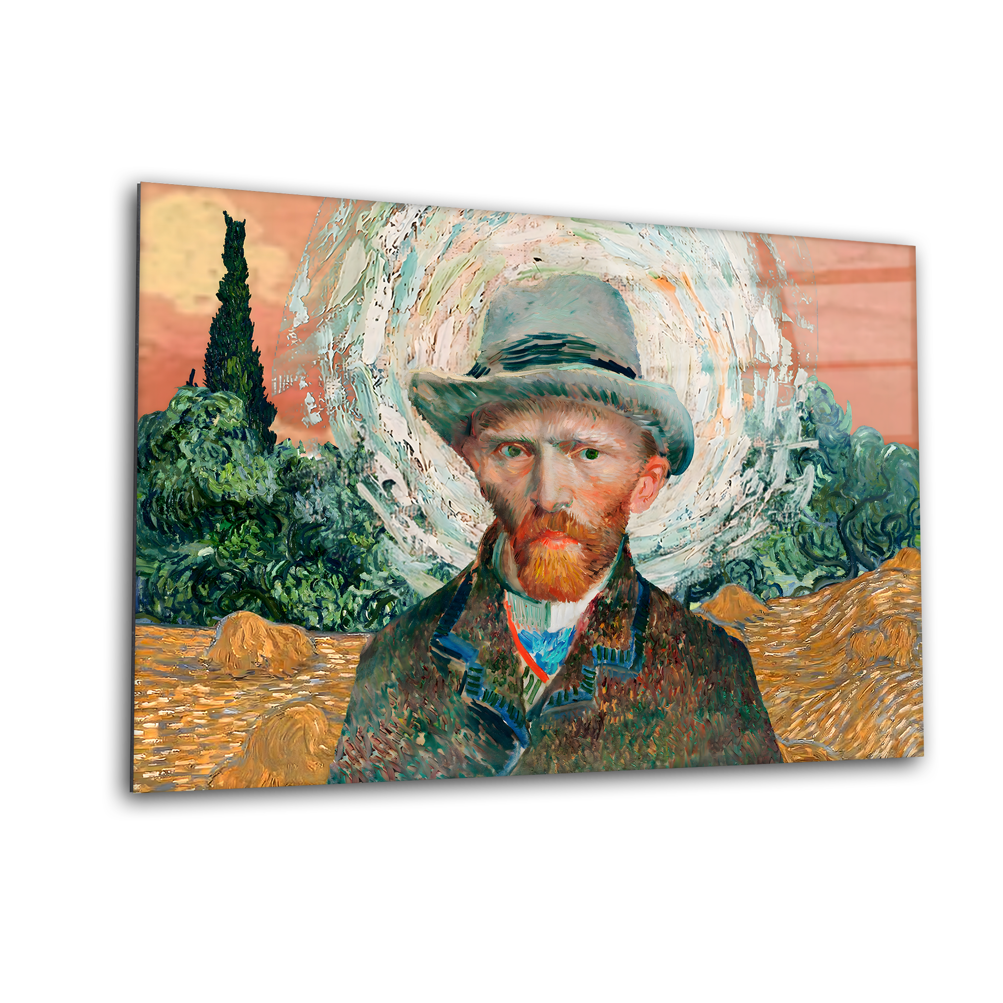 Vibrant Van Gogh Portrait | Premium HD Metal Wall Art