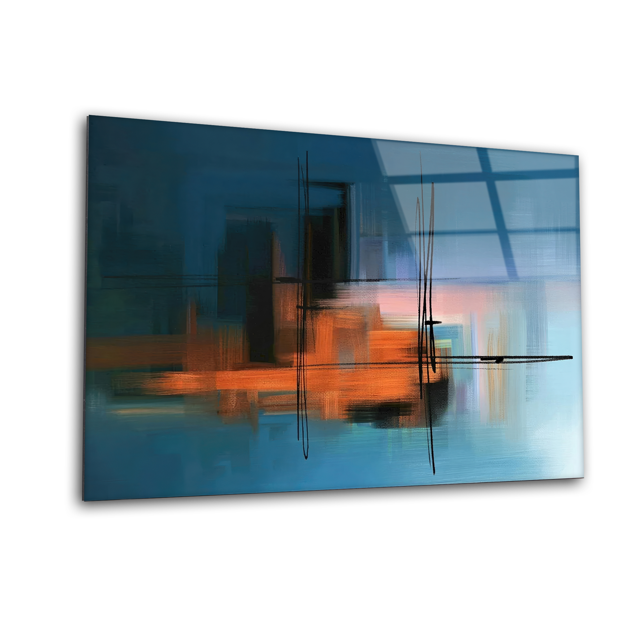 Serenity in Blue | Premium HD Metal Wall Art