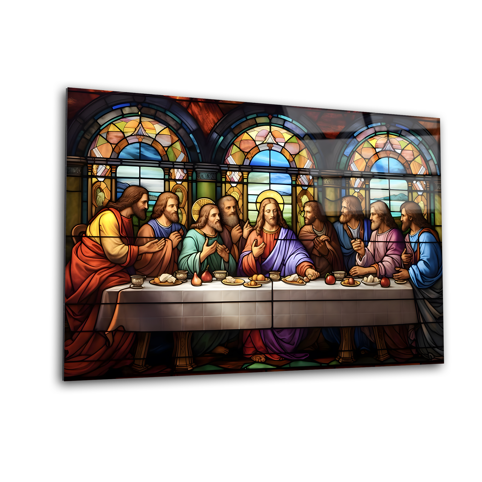 The Last Supper Mosaic | Premium HD Metal Wall Art