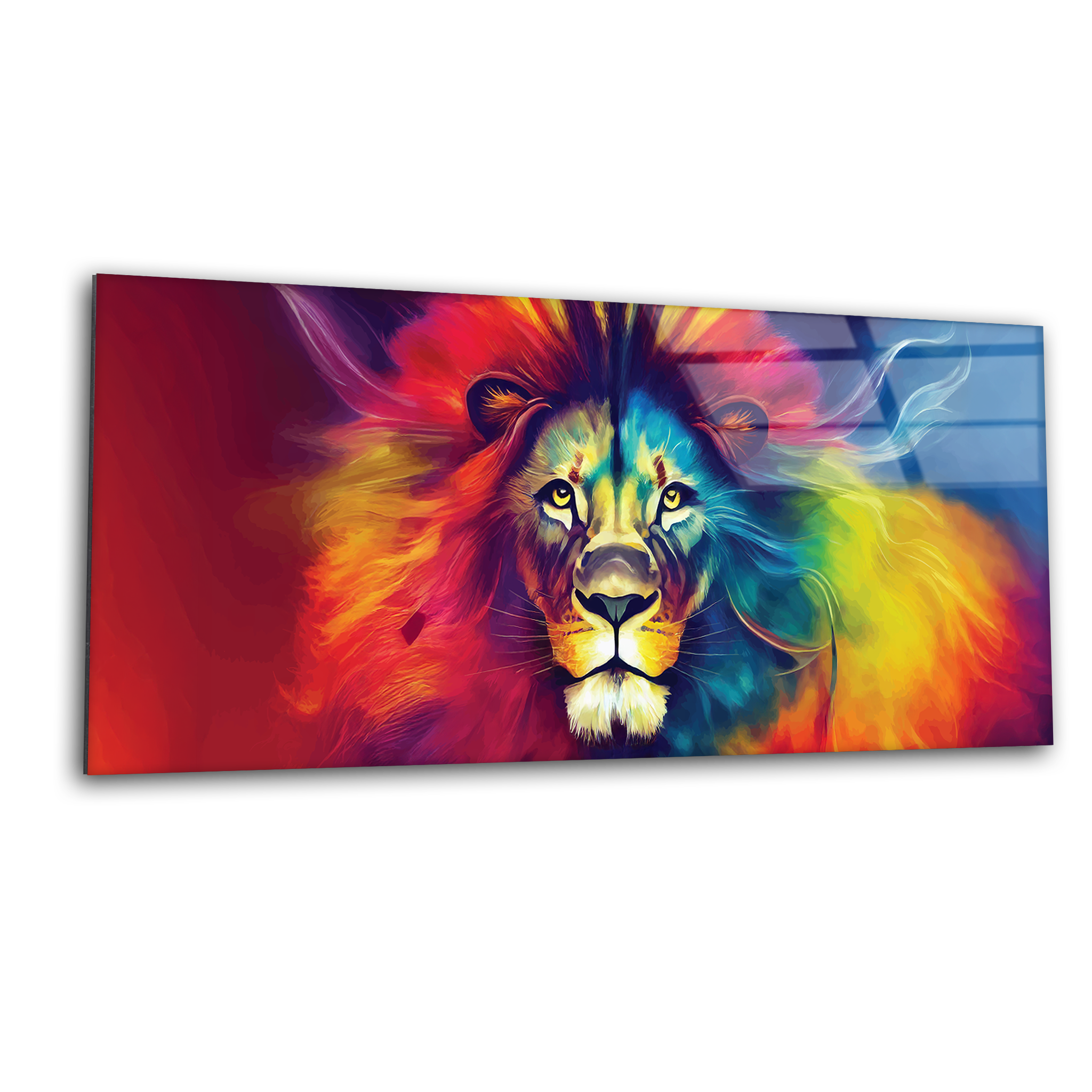 Colorful Lion Pop Art | Premium HD Metal Wall Art