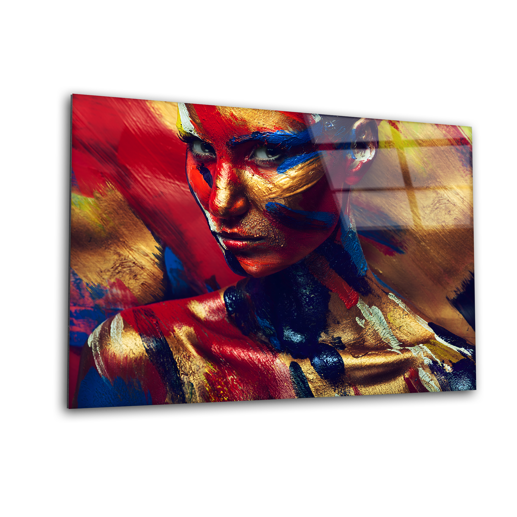 Vivid Painted Beauty | Premium HD Metal Wall Art