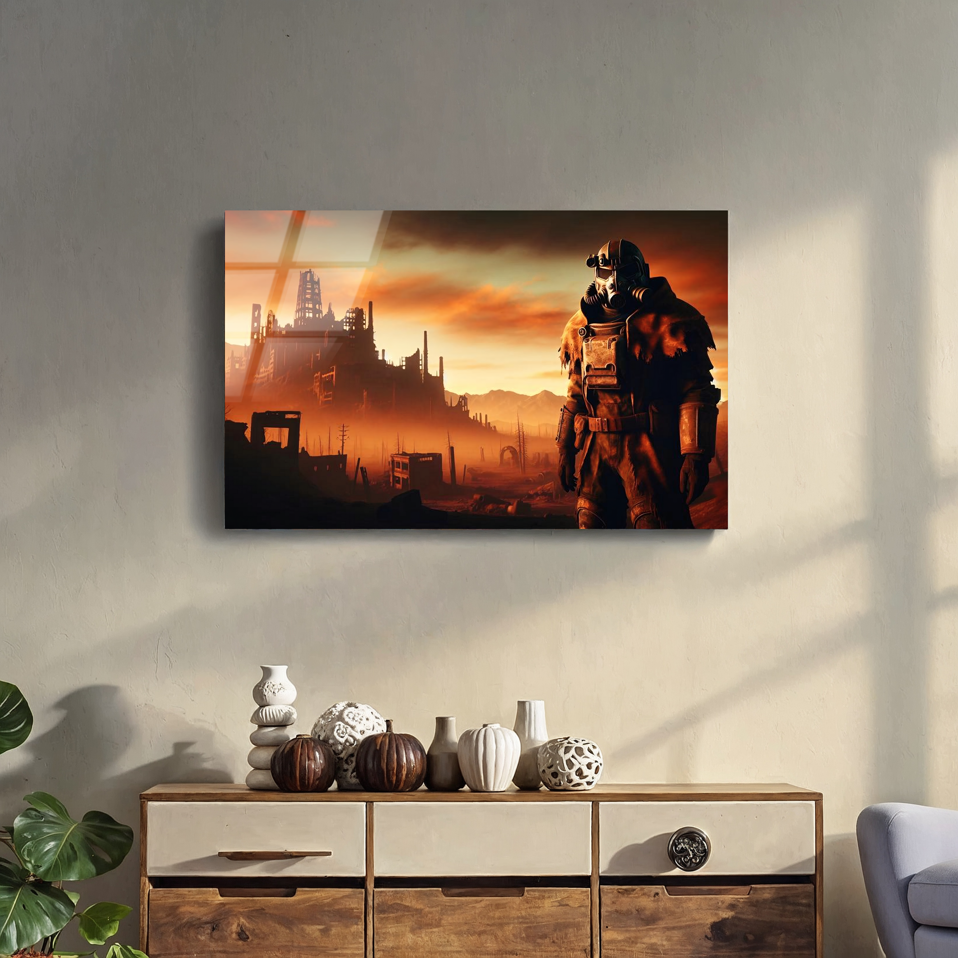 Fallout Wasteland | Premium HD Metal Wall Art