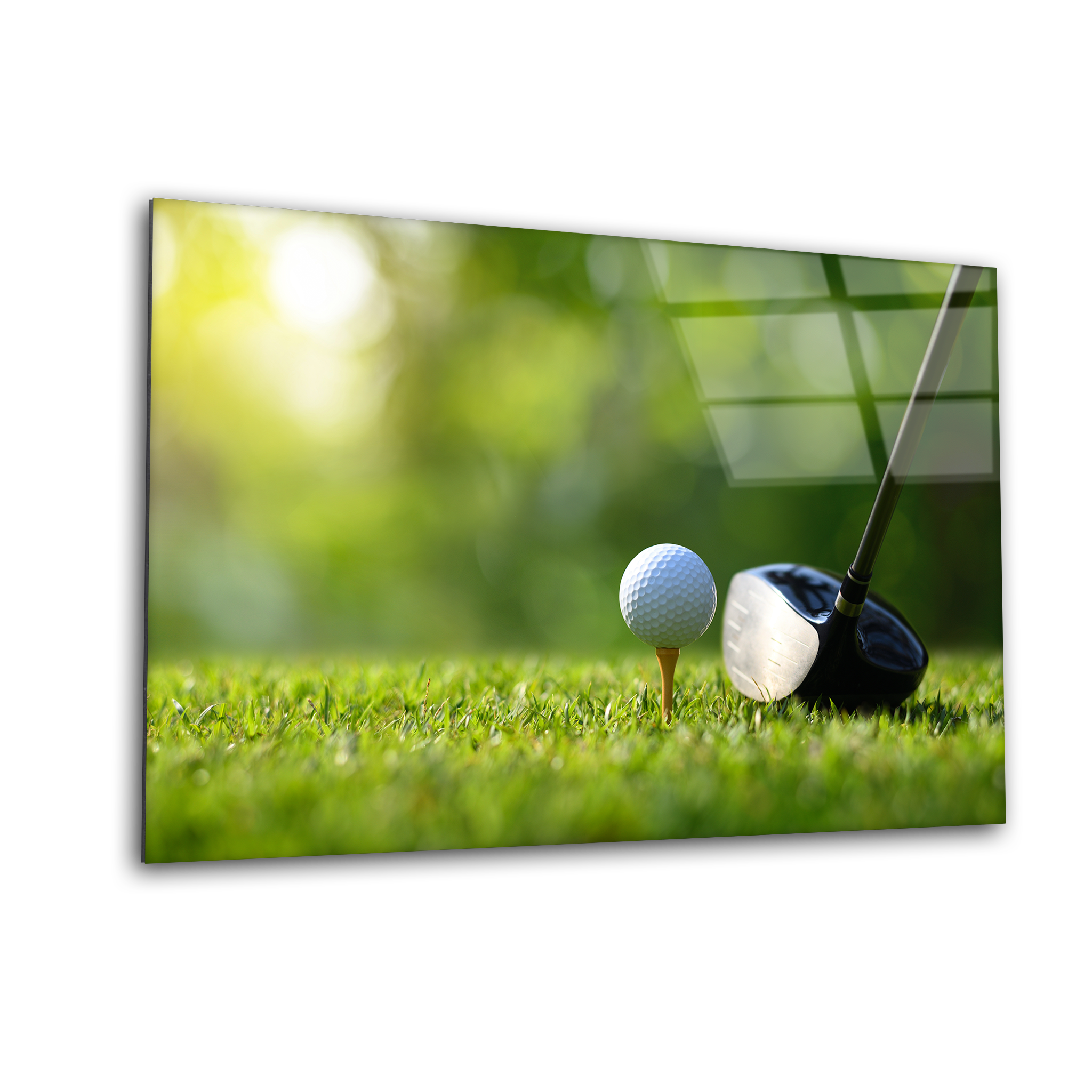 Golf Tee-Off Moment | Premium HD Metal Wall Art