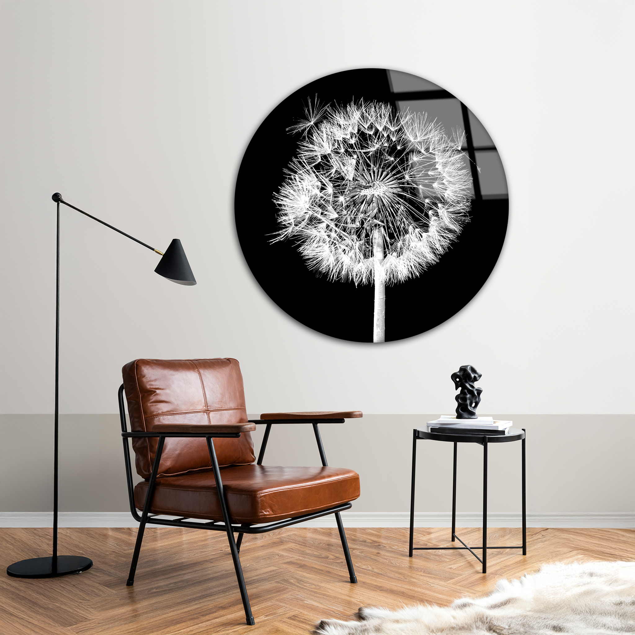 Dandelion Flower | Premium HD Round Wall Art