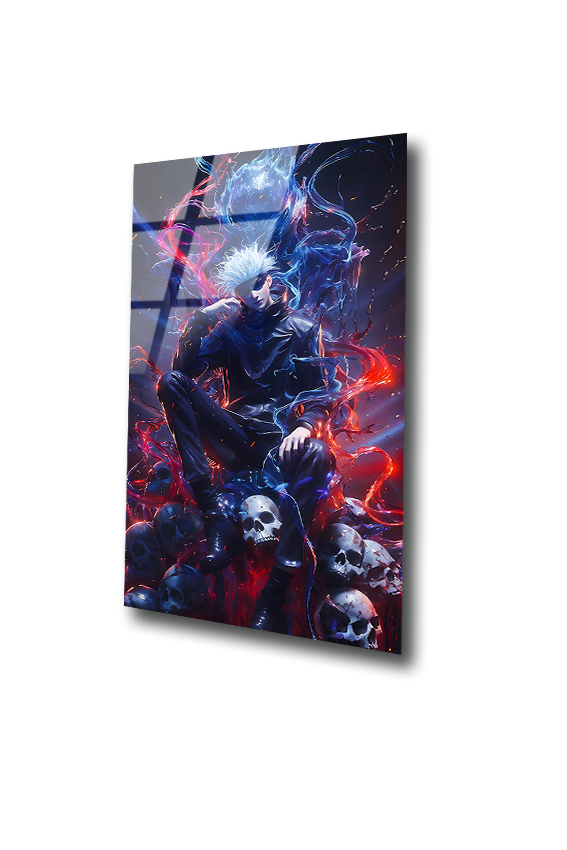 Gojo Satoru: Throne of Cursed Infinity | Premium HD Metal Wall Art