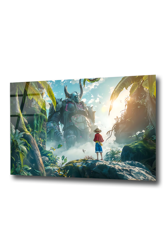 Luffy: The Dream That Shakes Giants | Premium HD Metal Wall Art