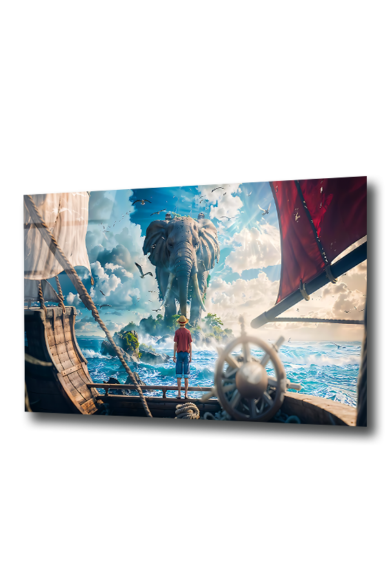 Luffy: Voyage Beyond the Horizon | Premium HD Metal Wall Art