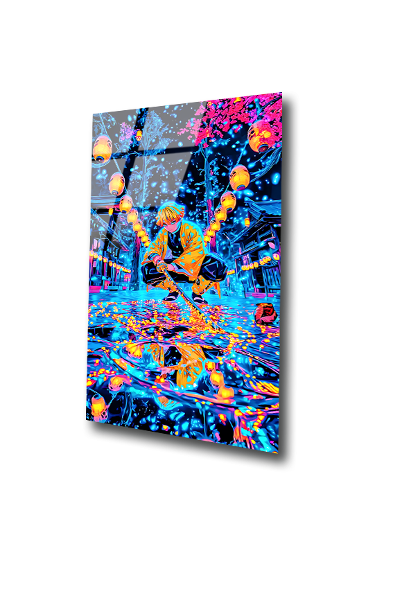 Zinetsu: Thunder’s Silent Vigil | Premium HD Metal Wall Art