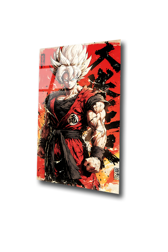 Goku: Saiyan of Unyielding Spirit | Premium HD Metal Wall Art