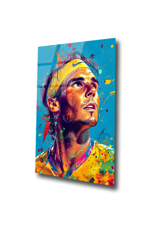 Rafael Nadal: The Art of Resilience | Premium HD Metal Wall Art