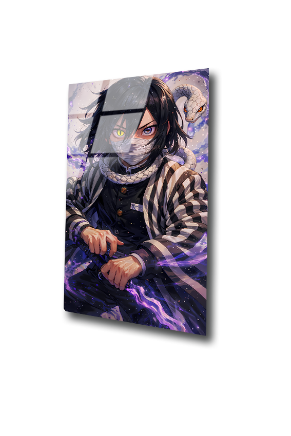 Obanai Iguro: The Serpent Hashira | Premium HD Metal Wall Art