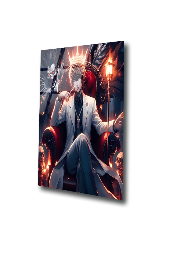 Light Yagami: The God of the New World | Premium HD Metal Wall Art