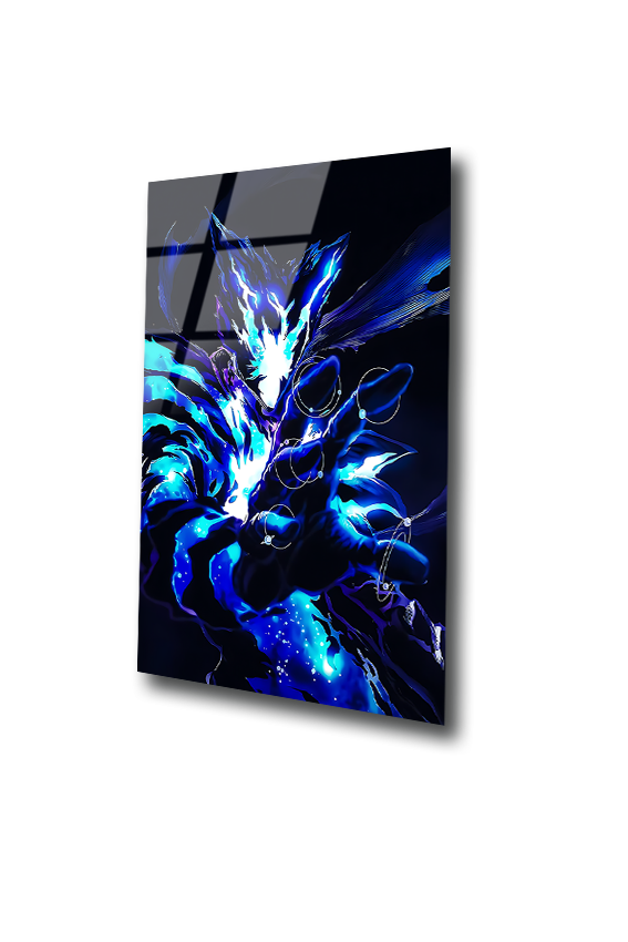 ๐๐๐ซ๐จ๐ฎ: Garouโs Awakened Form | Premium HD Metal Wall Art