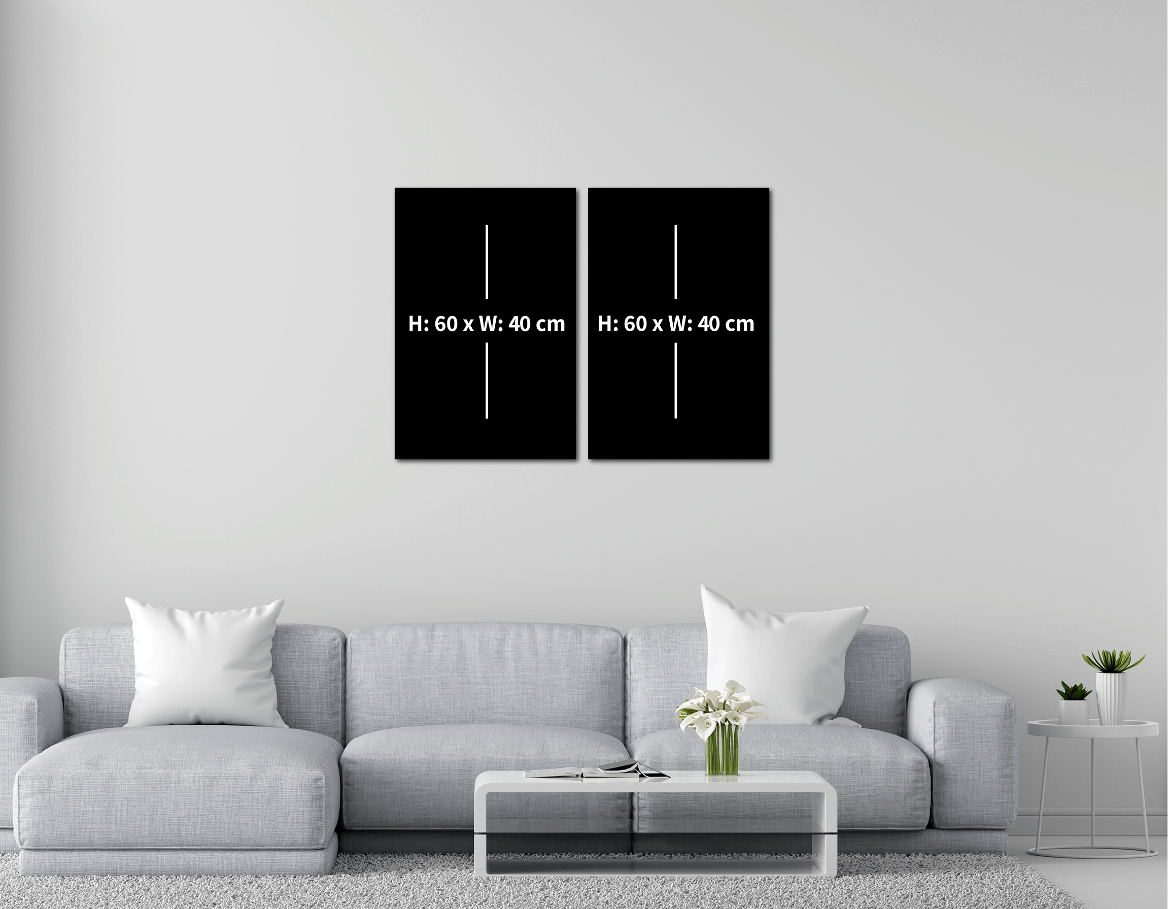 Mega Size Yemen Chameleon Duo | Premium HD Metal Wall Art