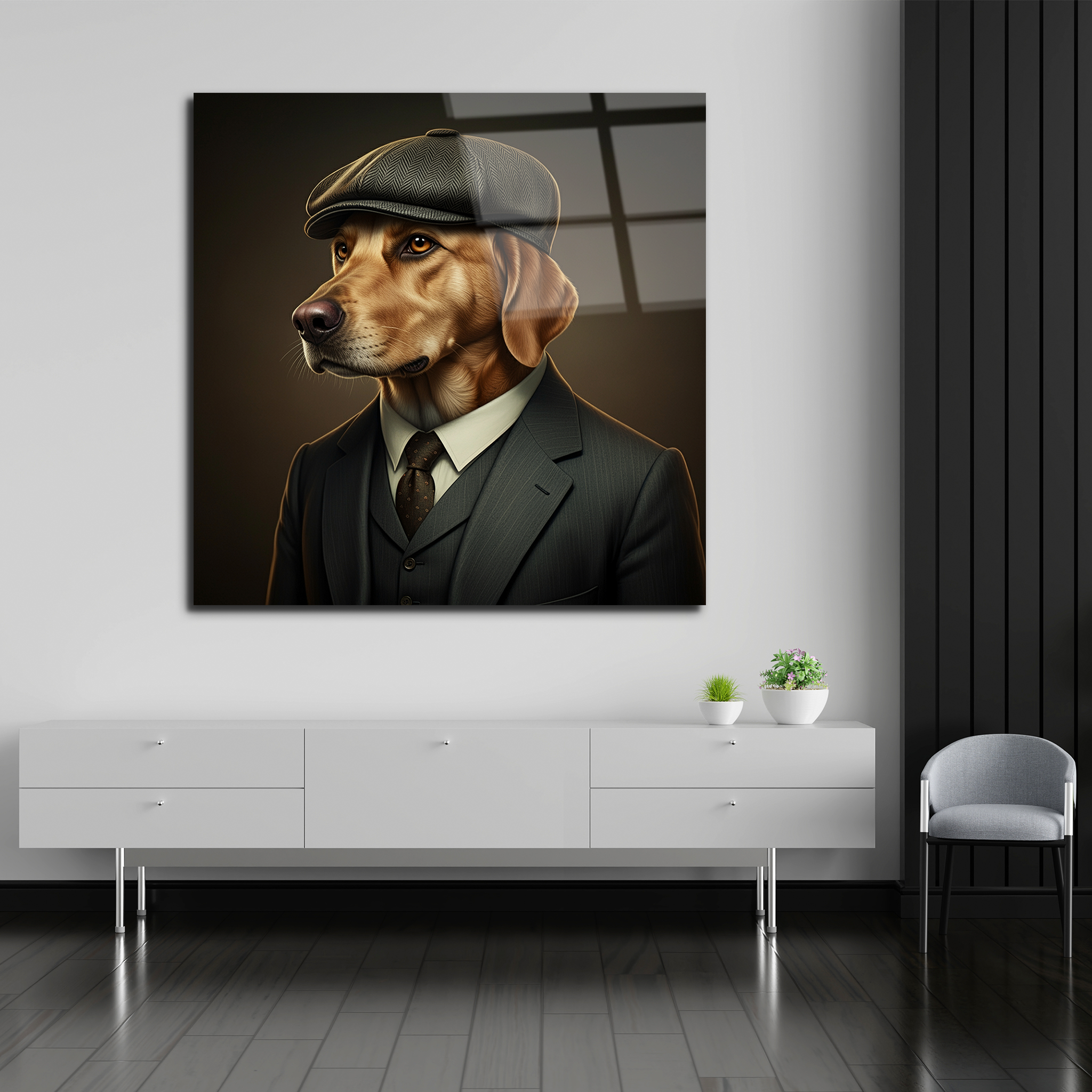 Cool Labrador | Premium HD Metal Wall Art