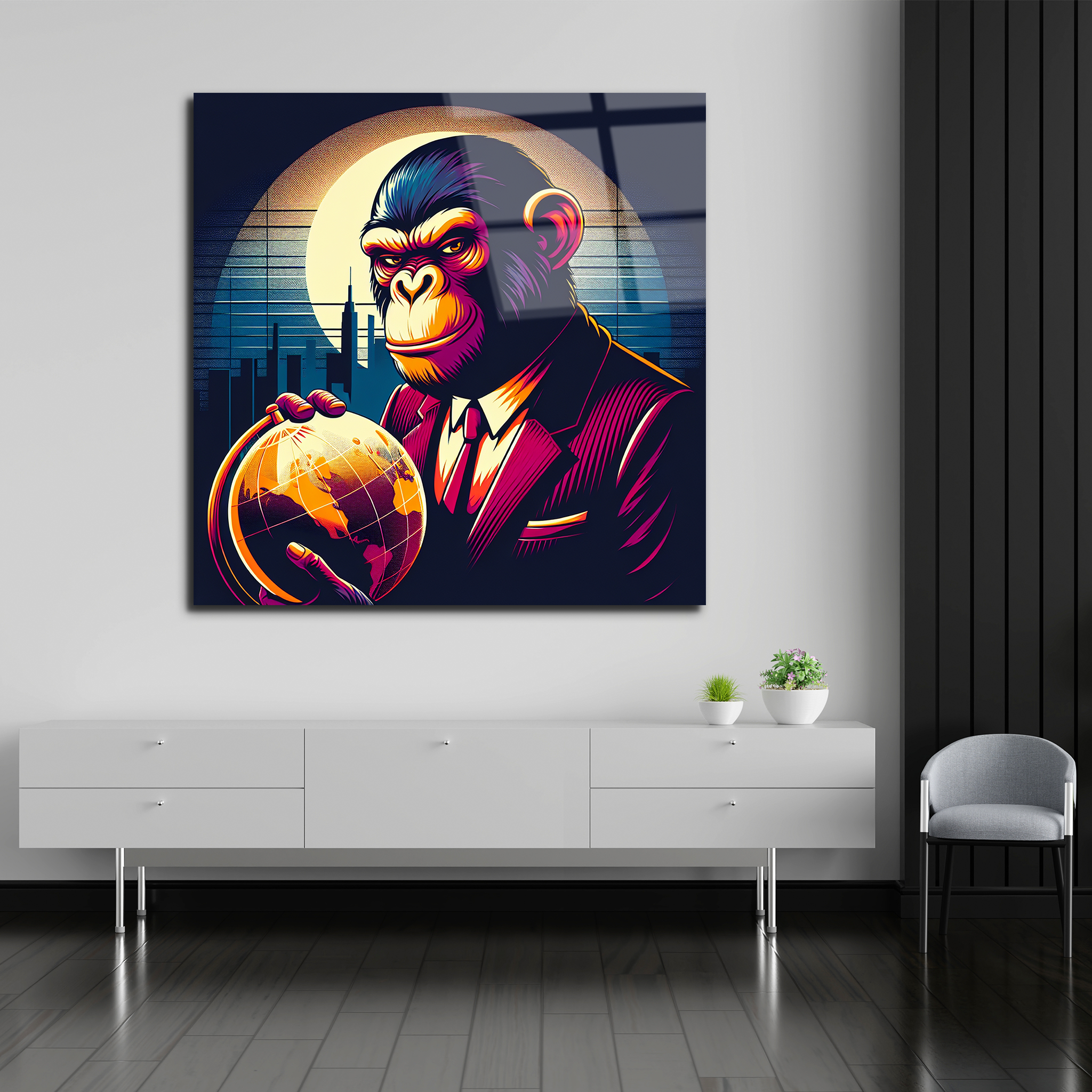 Cool Ape | Premium HD Metal Wall Art