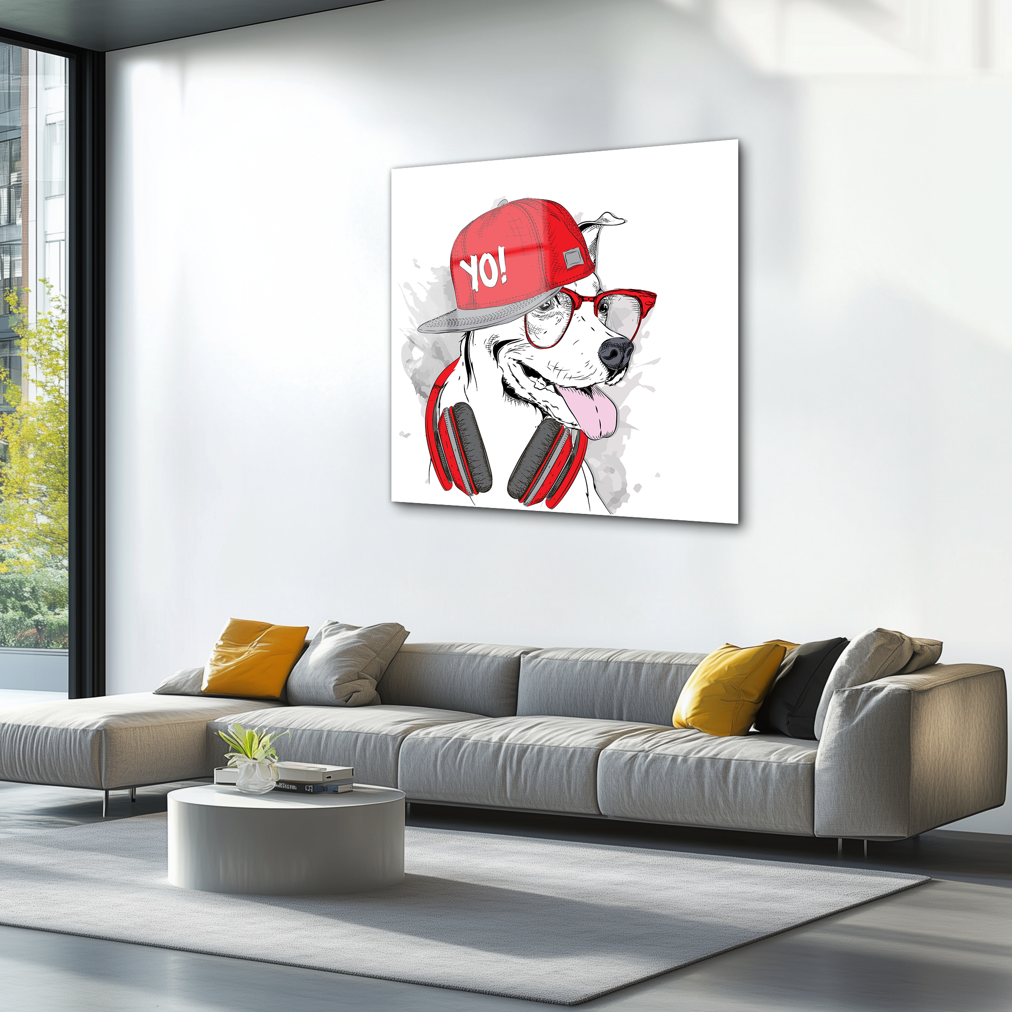 Cool Dog | Premium HD Metal Wall Art