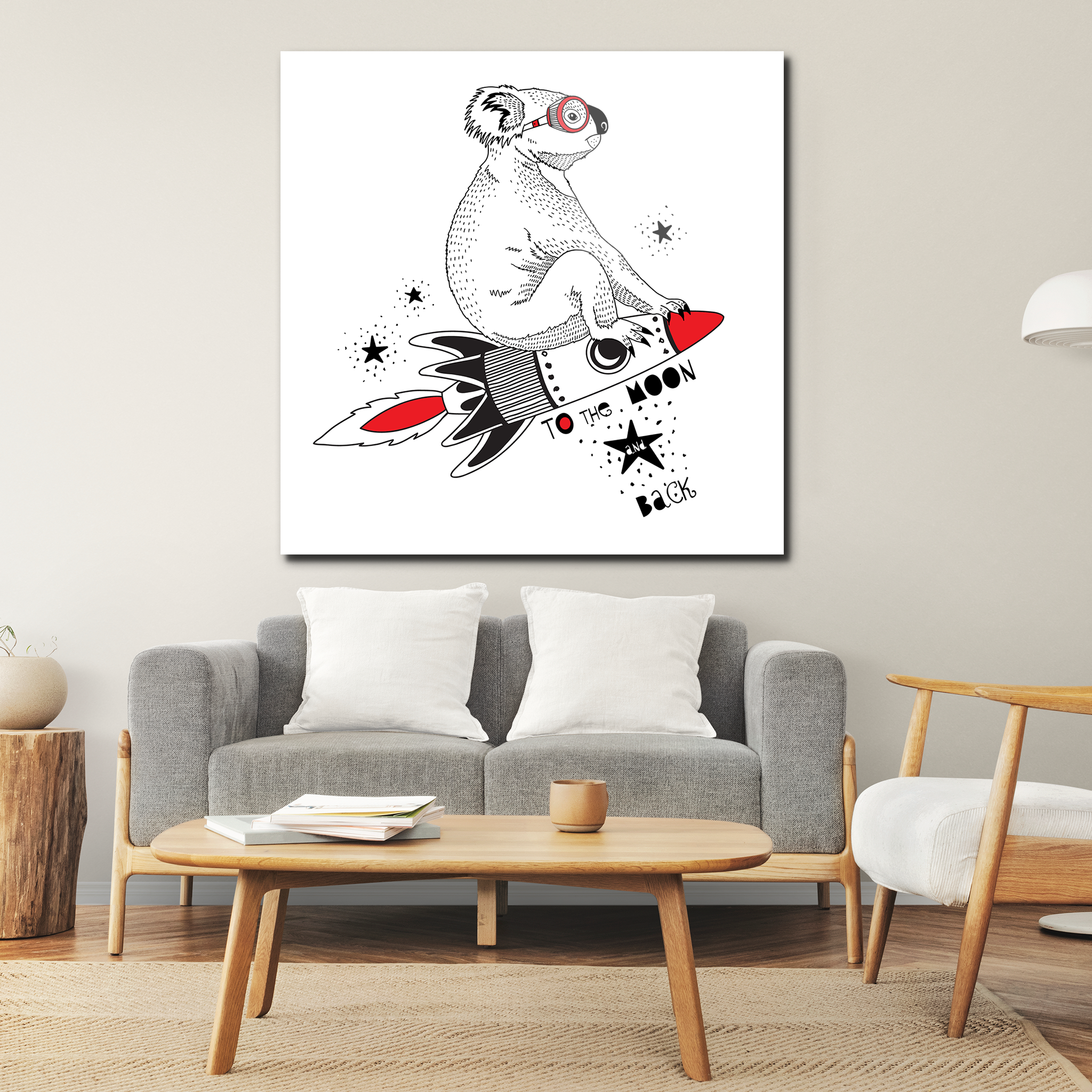 Flying Koala | Premium HD Metal Wall Art