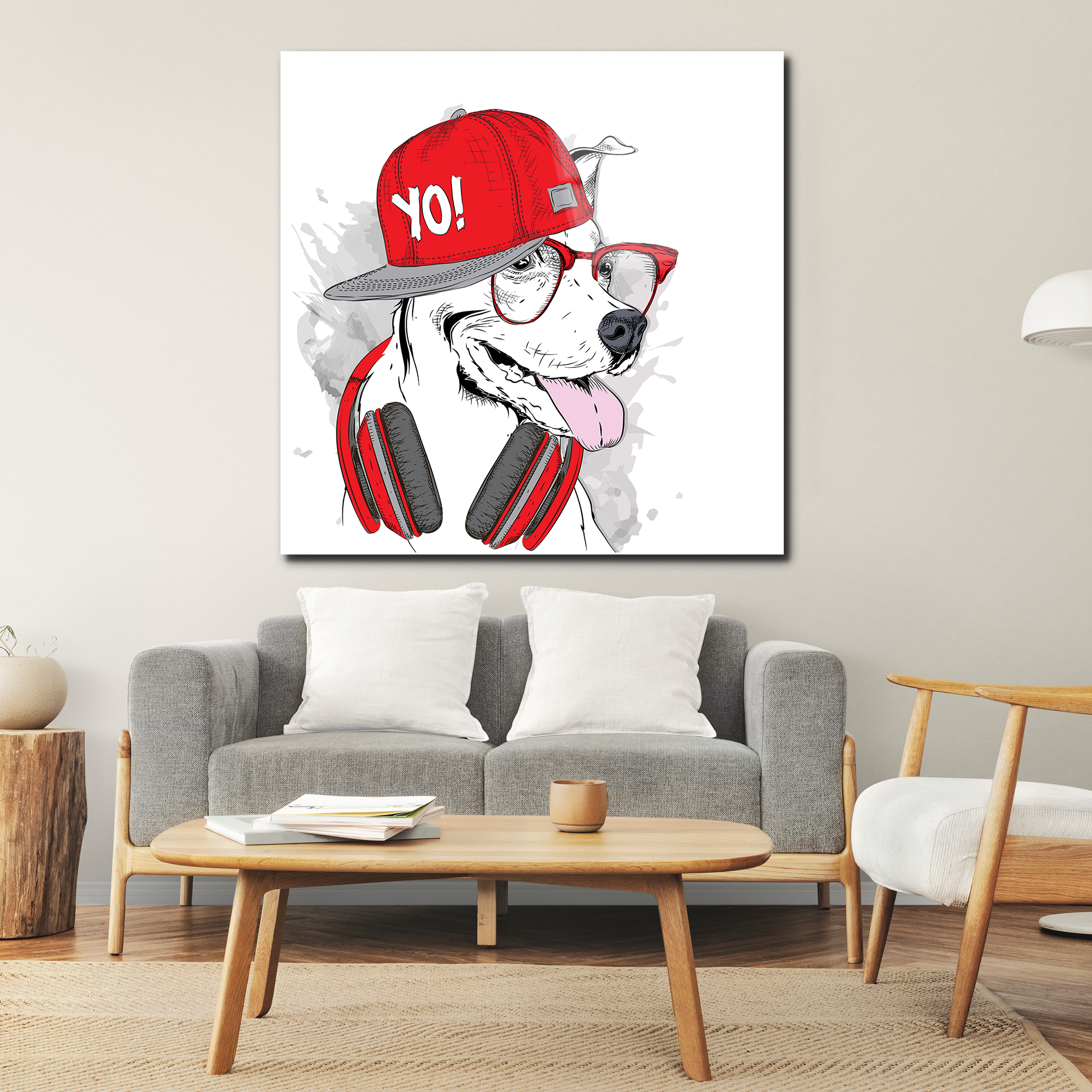 Cool Dog | Premium HD Metal Wall Art