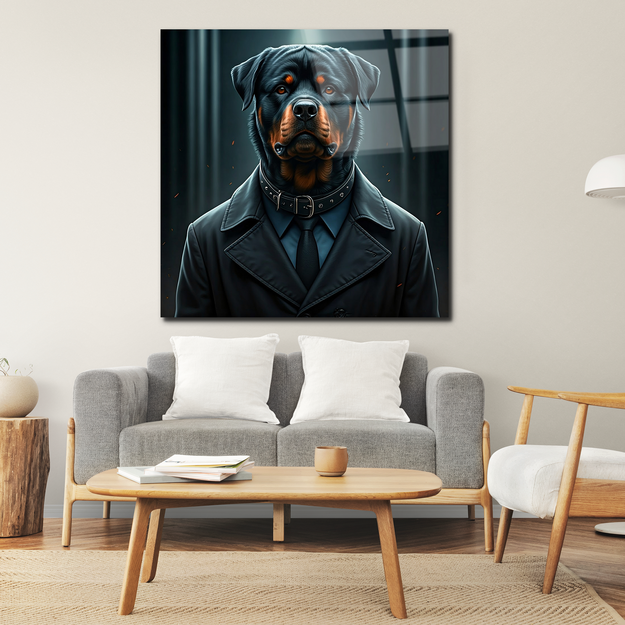 Cool Rottweiler | Premium HD Metal Wall Art