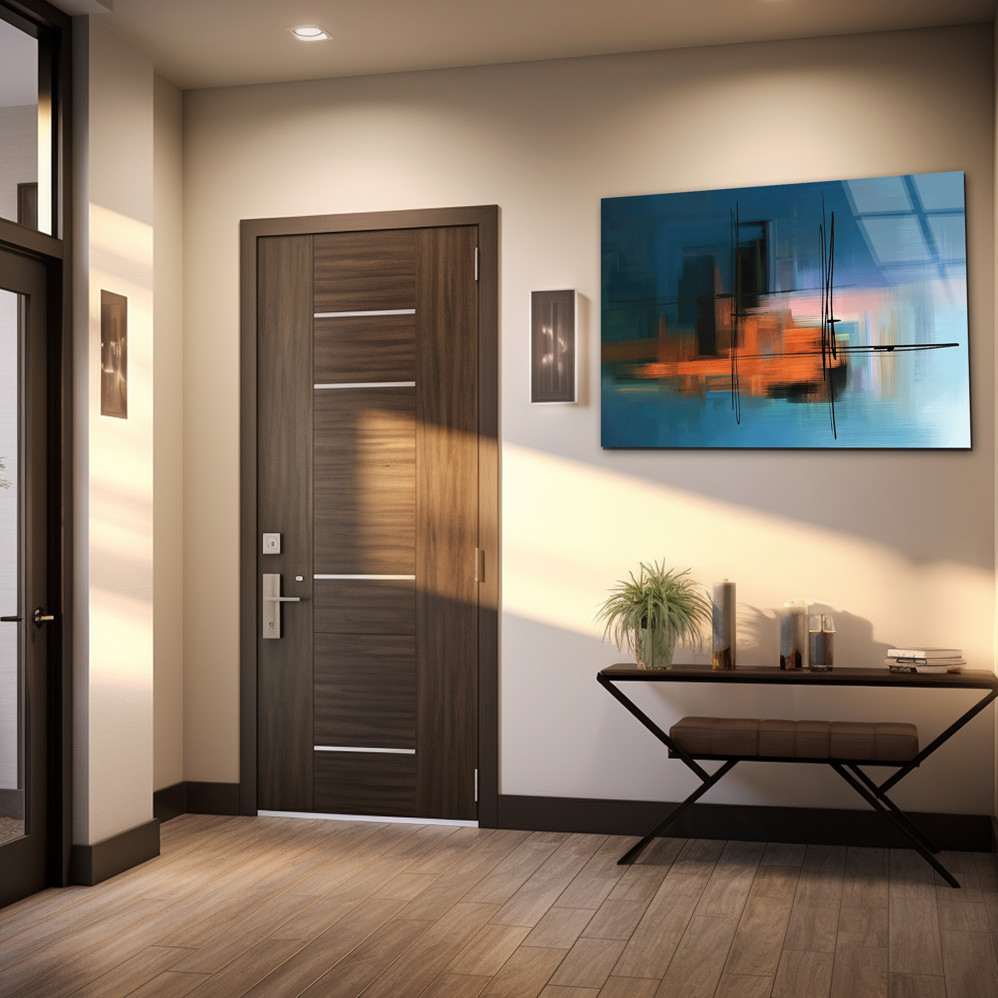 Serenity in Blue | Premium HD Metal Wall Art