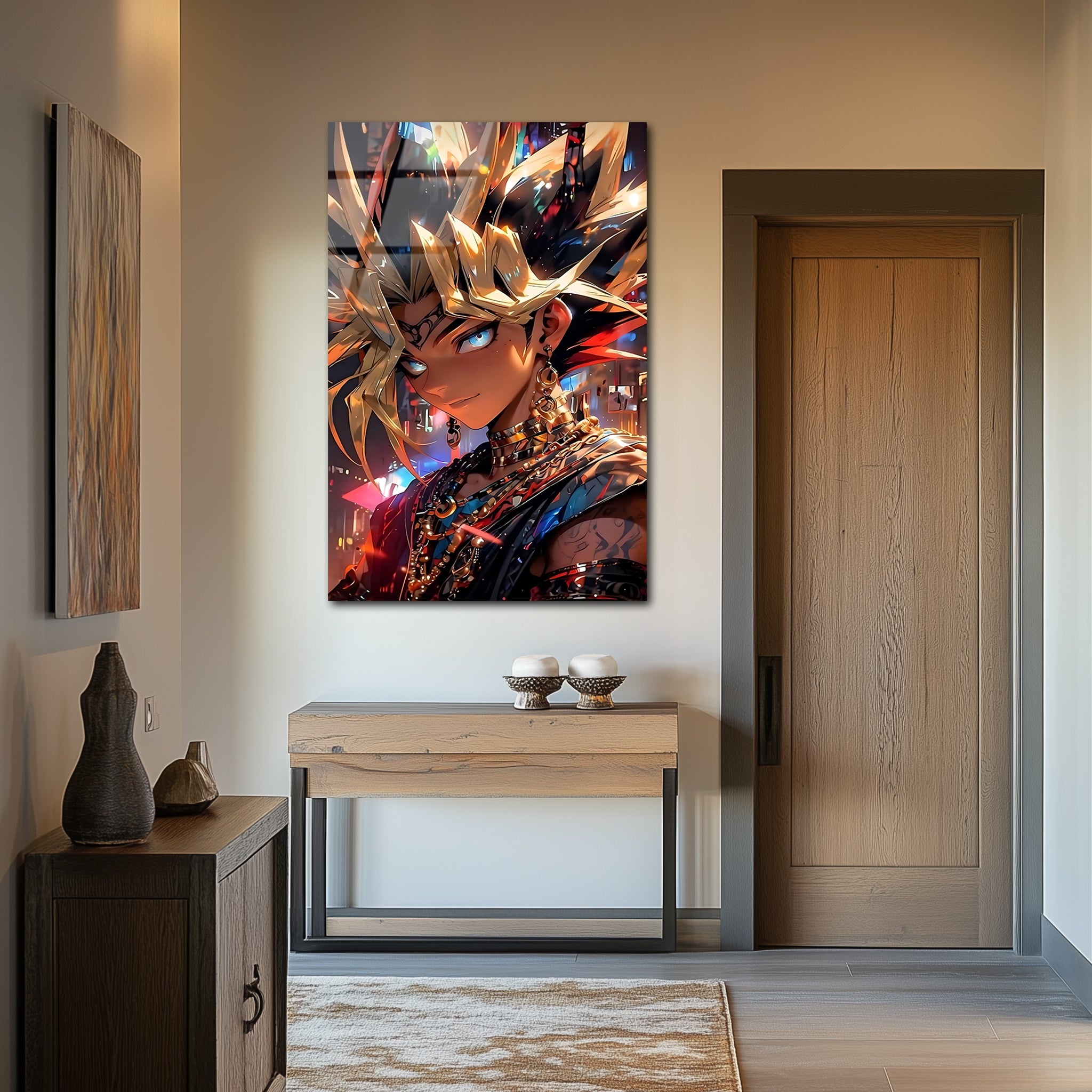 Yugi Muto: Neo Pharaoh of the Shadow Realm | Premium HD Metal Wall Art
