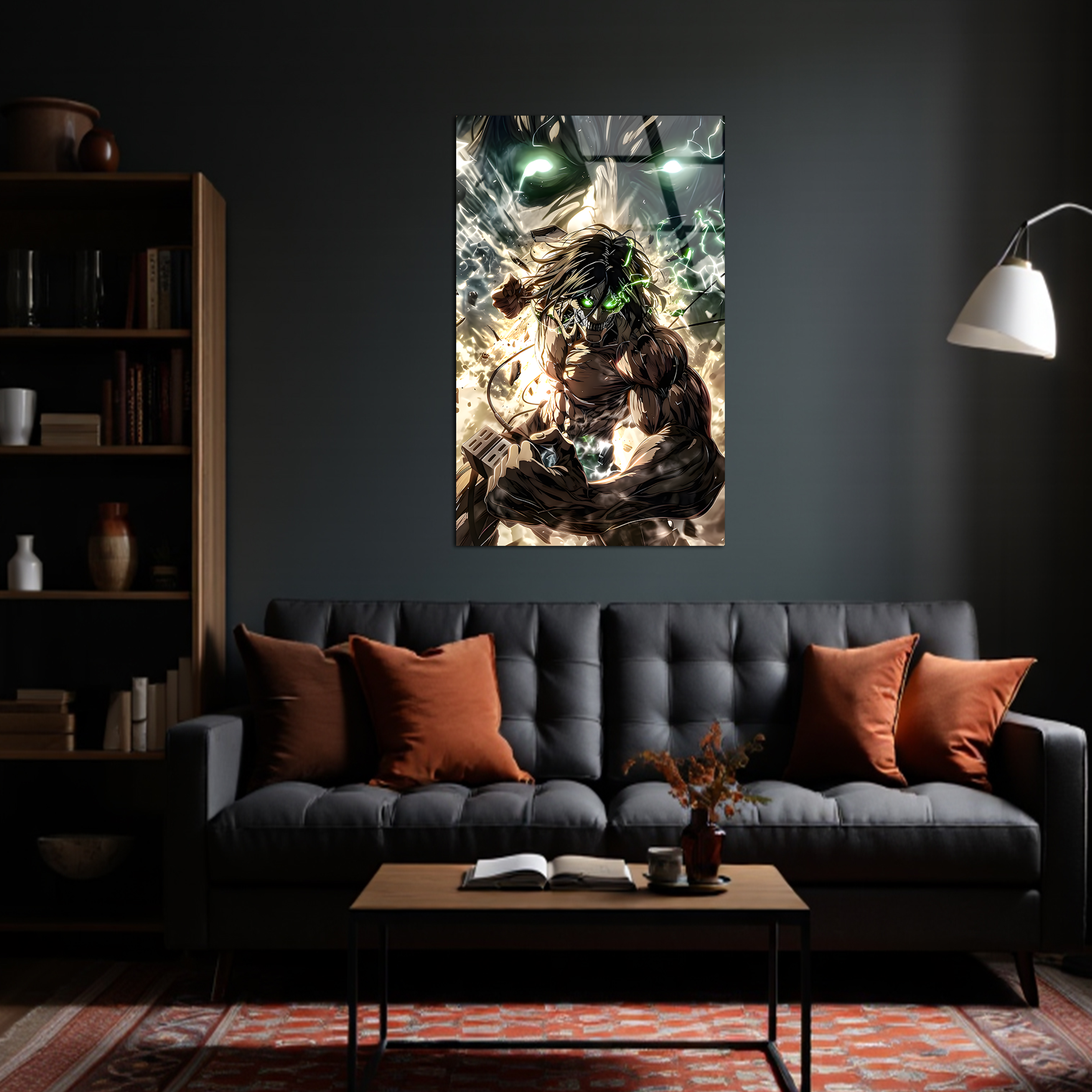 Eren Yeager : The Rage of the Titan | Premium HD Metal Wall Art