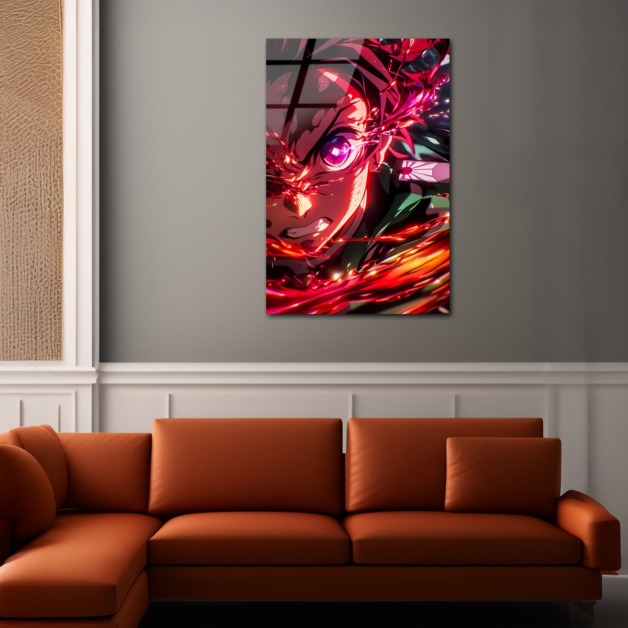 Tanjiro: Heart of the Burning Sun | Premium HD Metal Wall Art