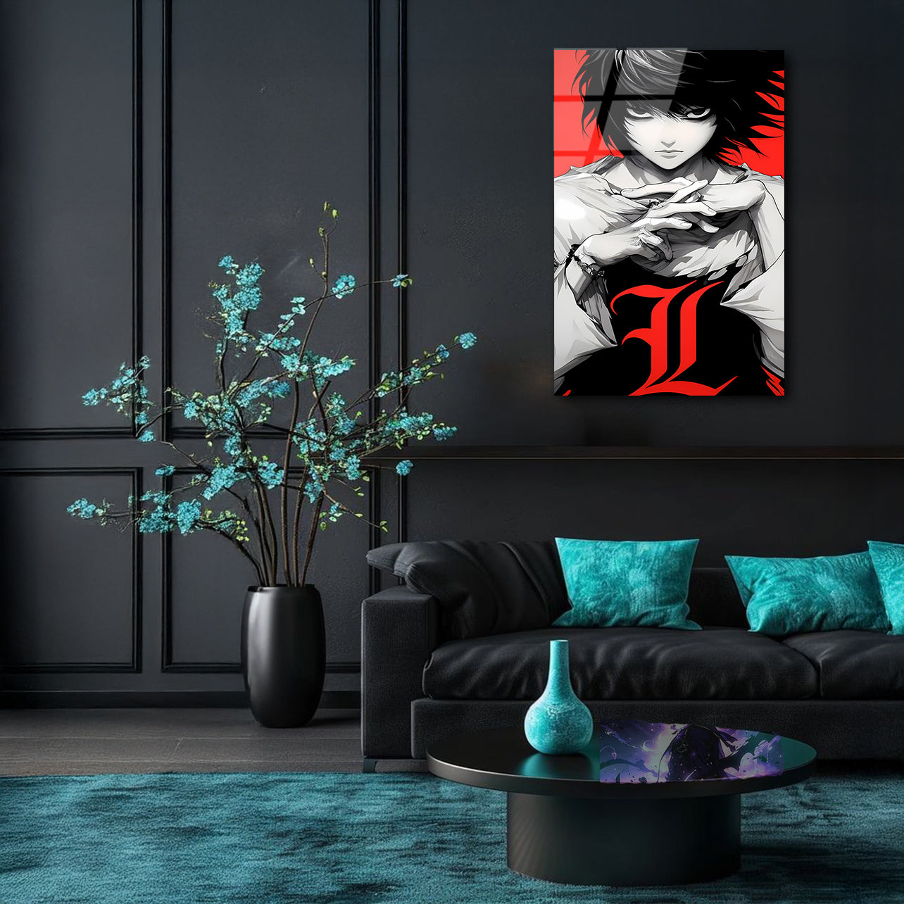 L: The Shadow of Justice | Premium HD Metal Wall Art