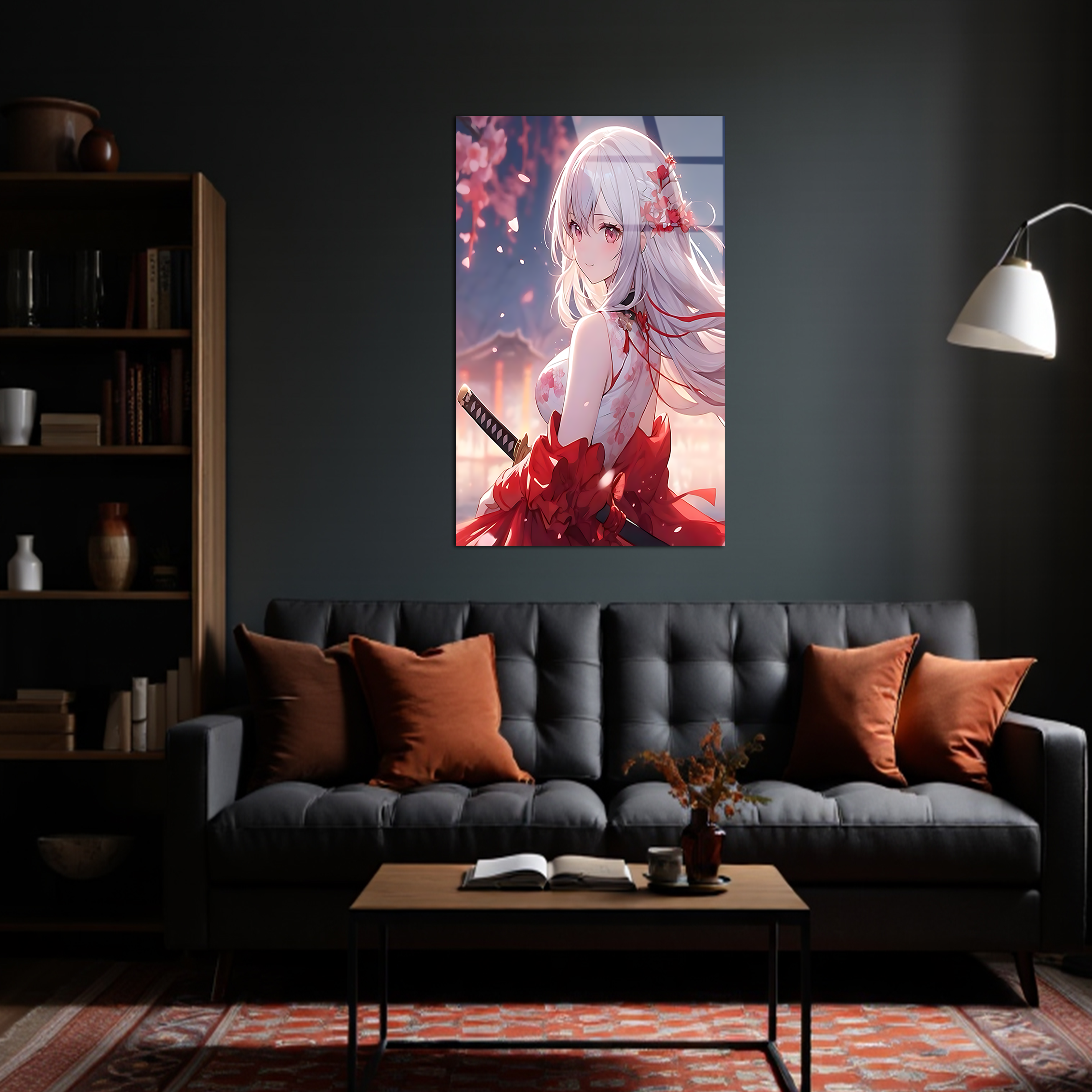 Yae Miko: Sakura Spirit of Elegance and Power | Premium HD Metal Wall Art