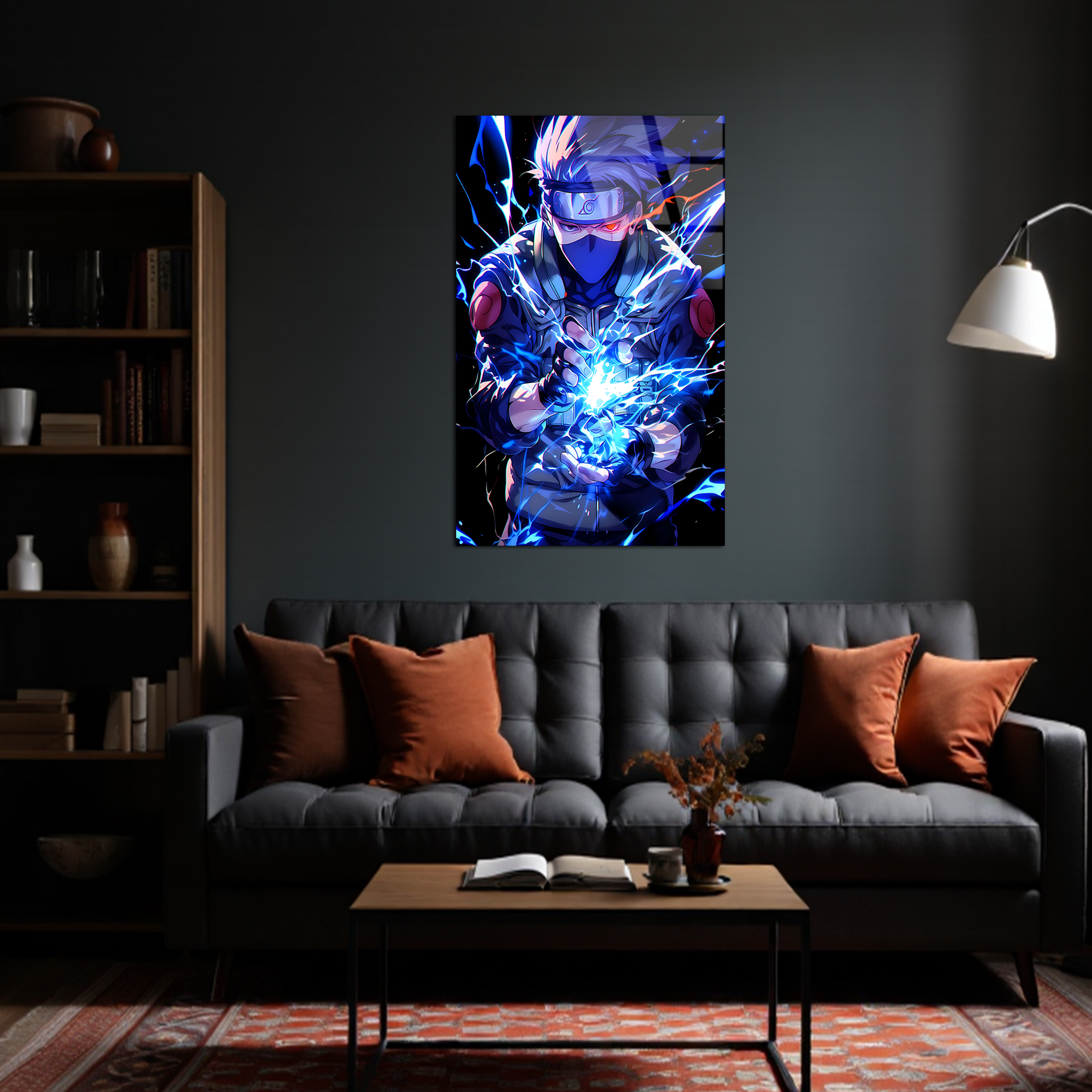 Kakashi: Lightning Fang | Premium HD Metal Wall Art