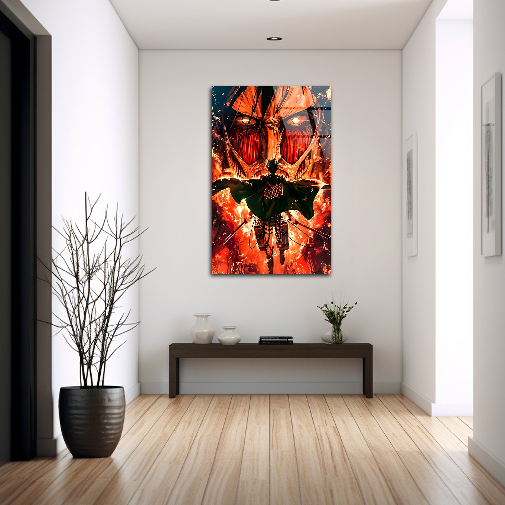 Eren Yeager: The Fire of Freedom| Premium HD Metal Wall Art