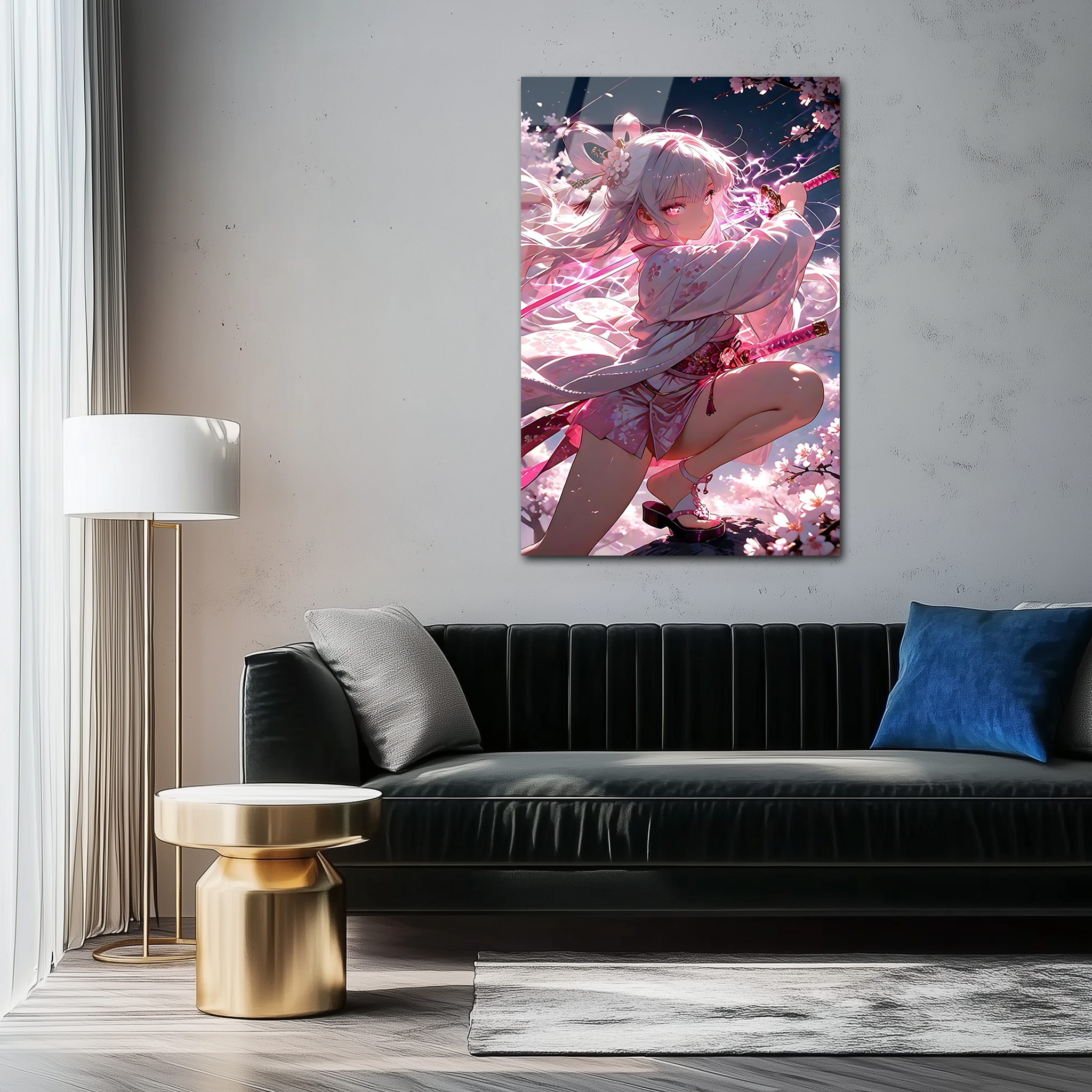 Yae Miko: Sakura Storm Priestess | Premium HD Metal Wall Art