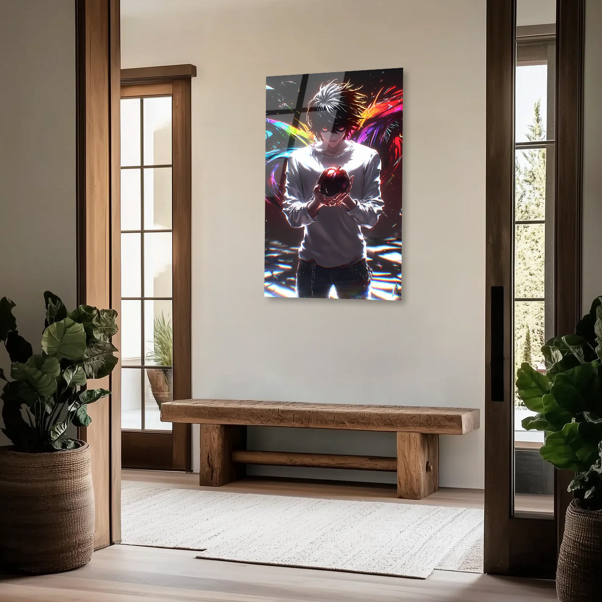 L : The Silent Observer of Shadows | Premium HD Metal Wall Art