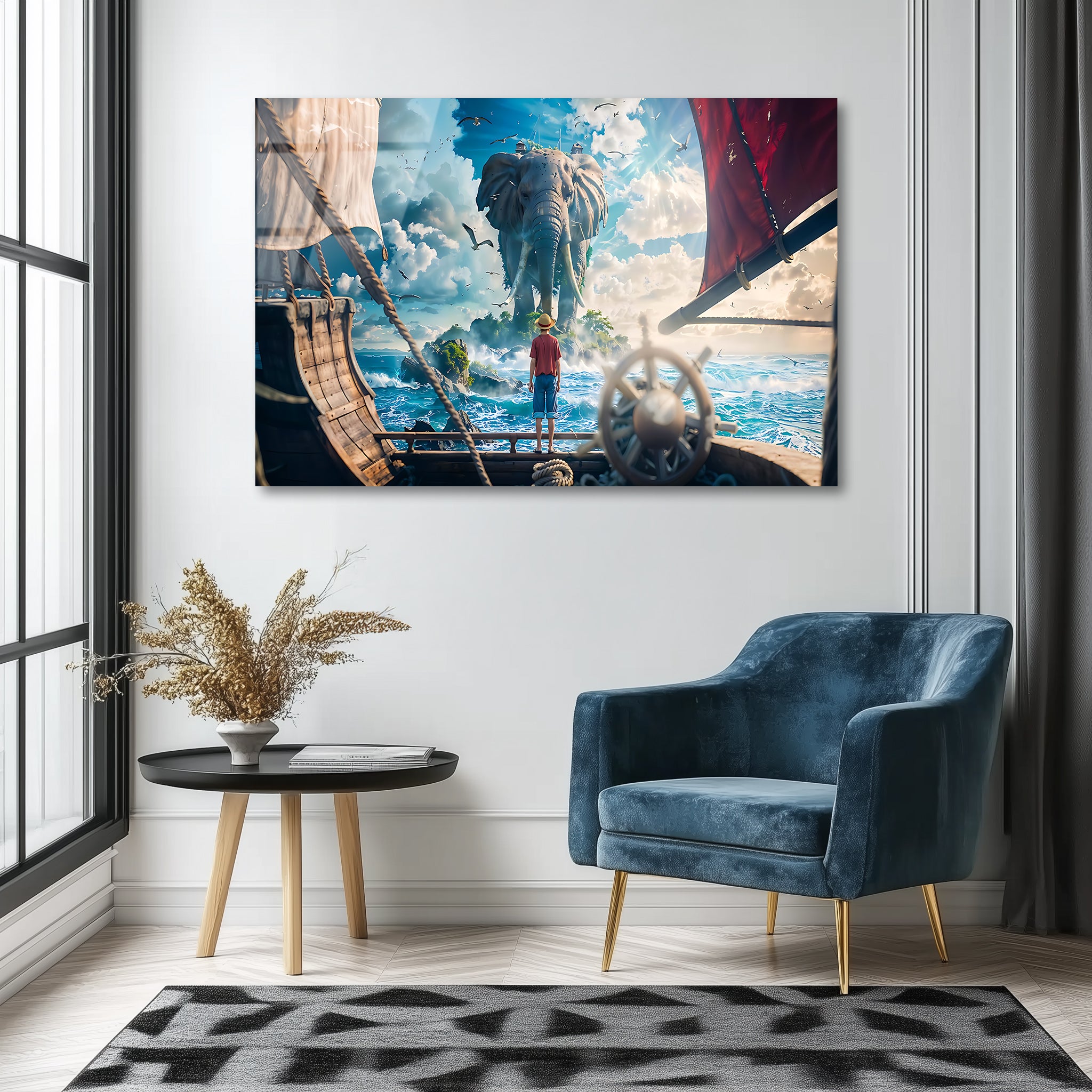 Luffy: Voyage Beyond the Horizon | Premium HD Metal Wall Art